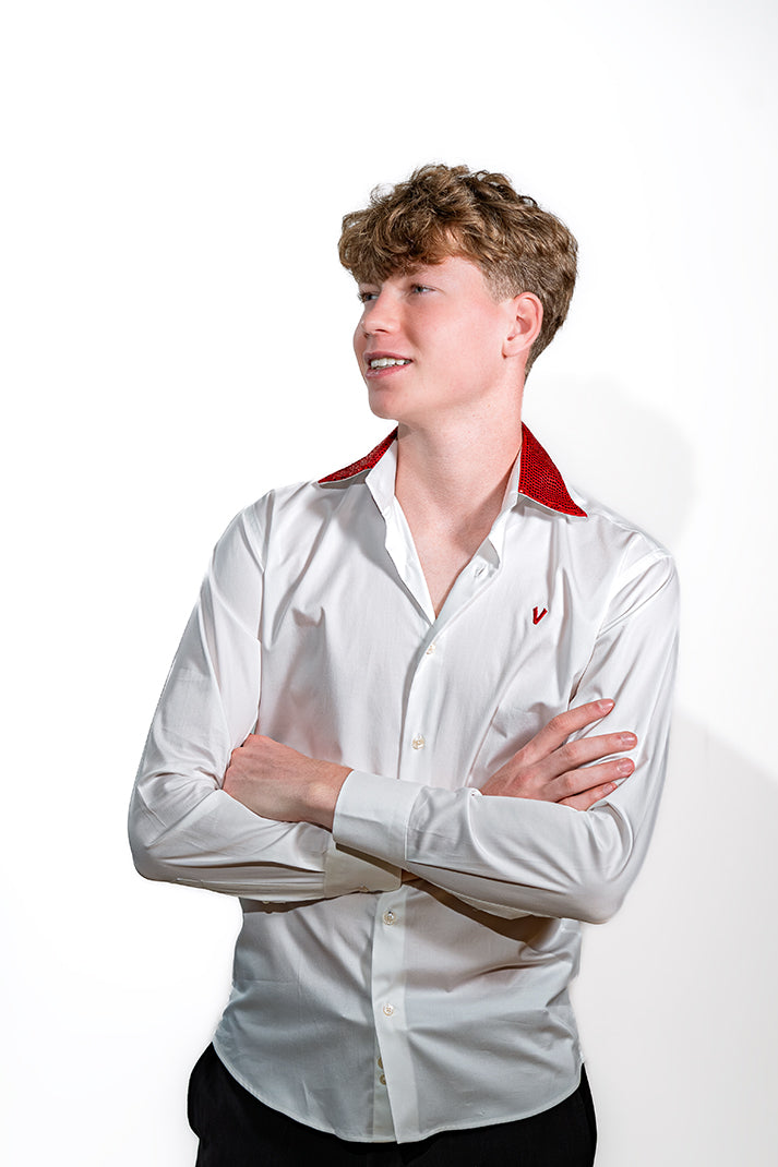 Valnti Red/White Sequence Suit
