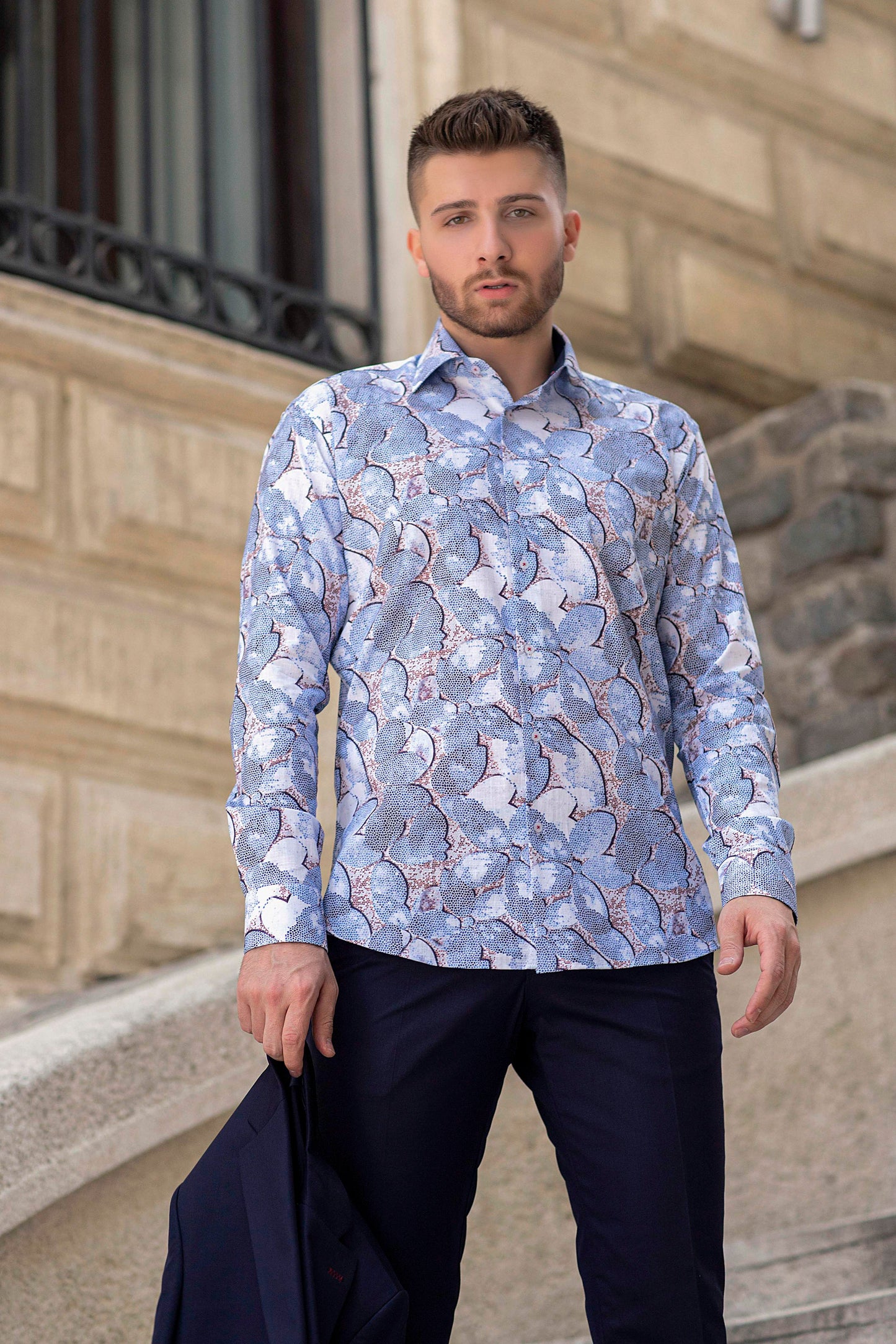 Blue-Bloom-Slim-Dress-Shirt