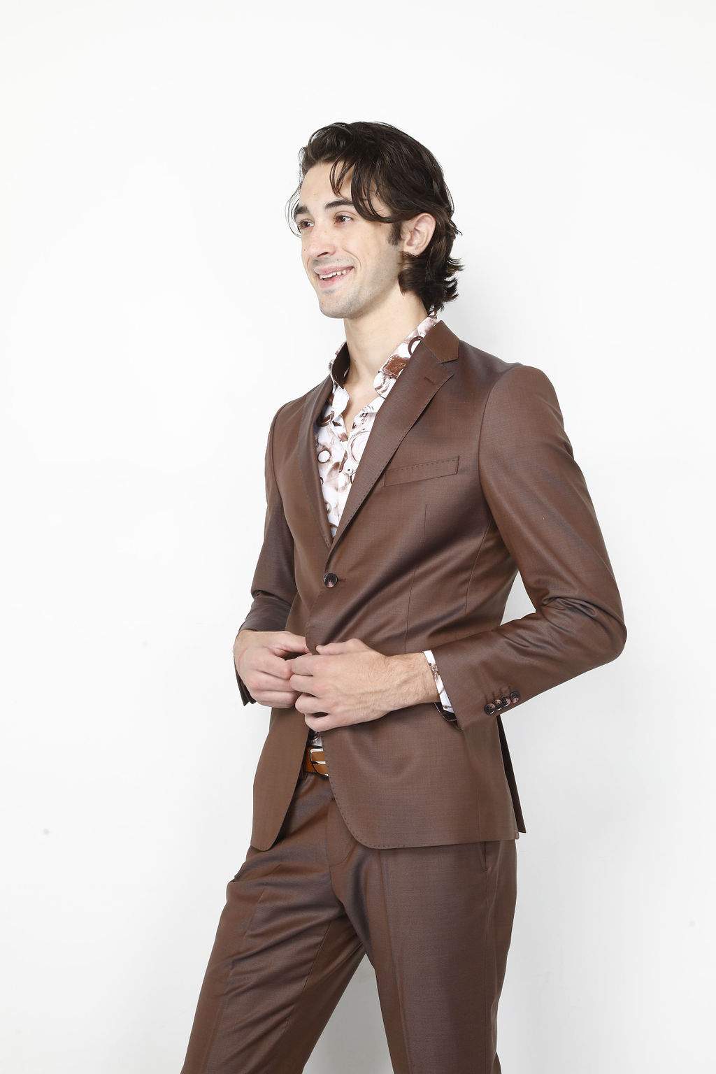 Copper Color Wool Suit