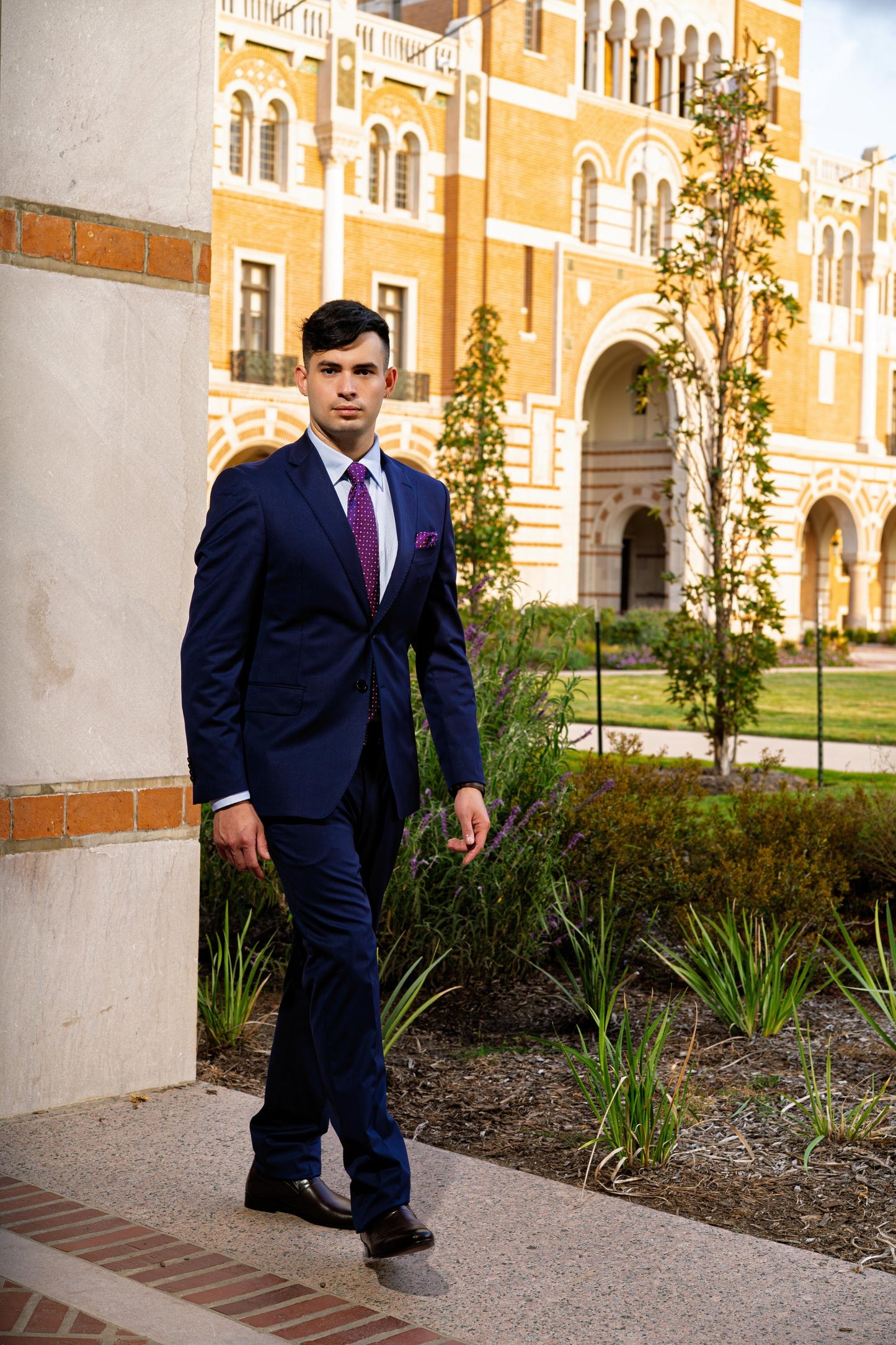 Luxury Tailored Blue Boardroom Suit