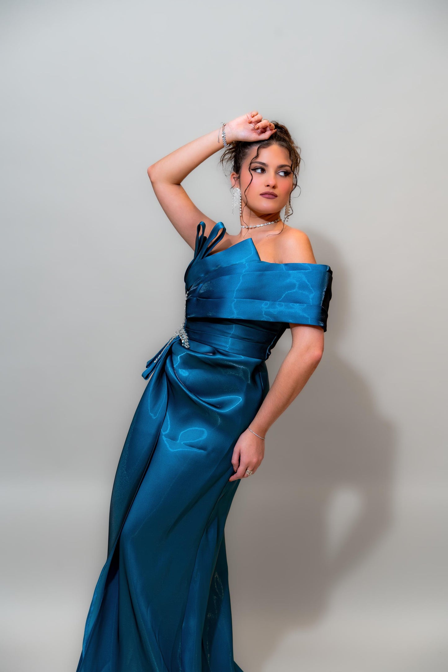Ocean Sapphire Couture Gown