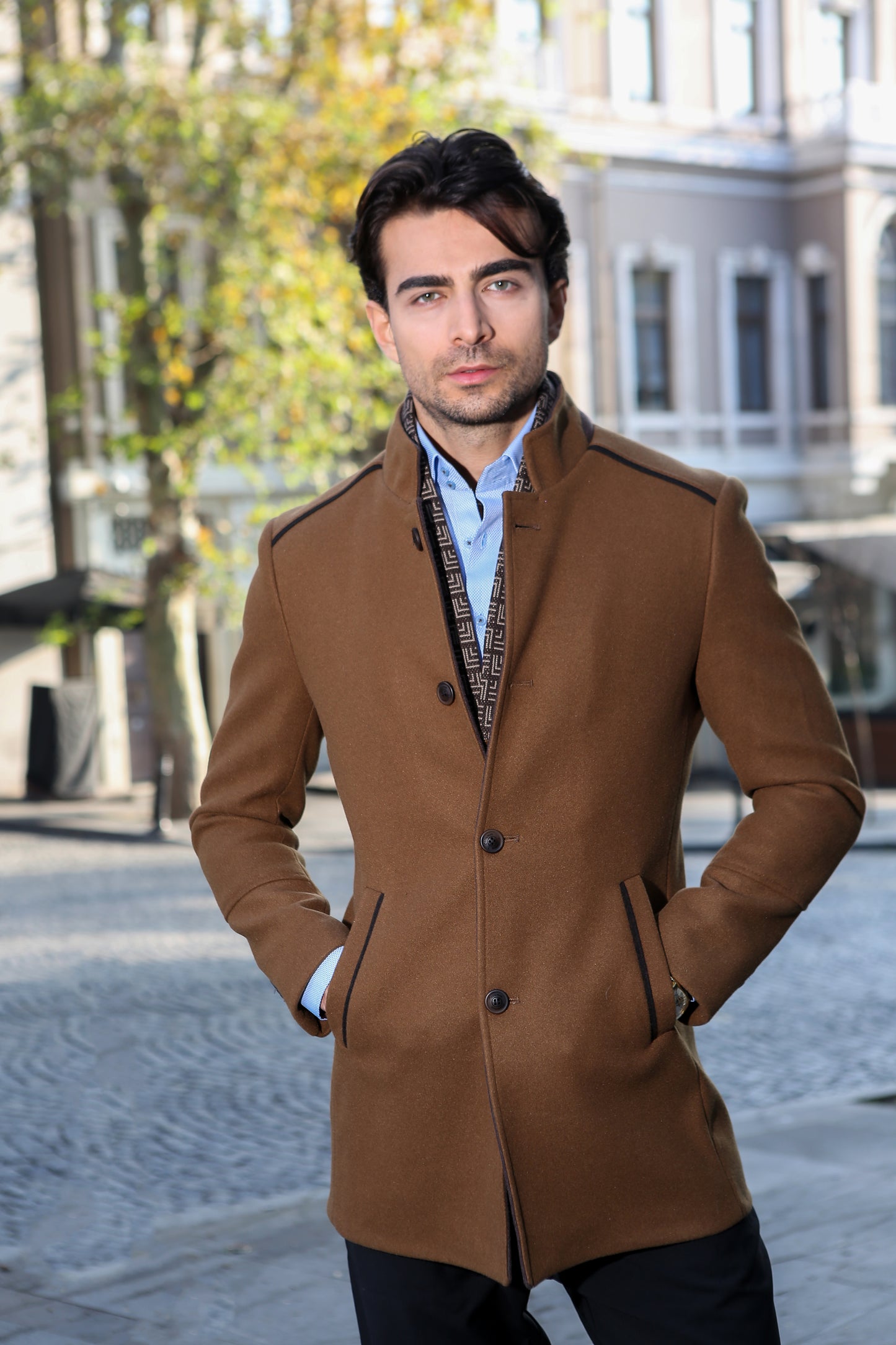 Signature Brown Overcoat