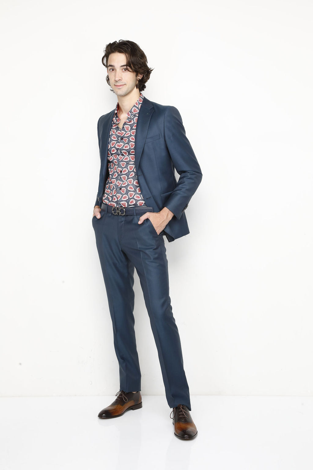 Teal Wool Suit