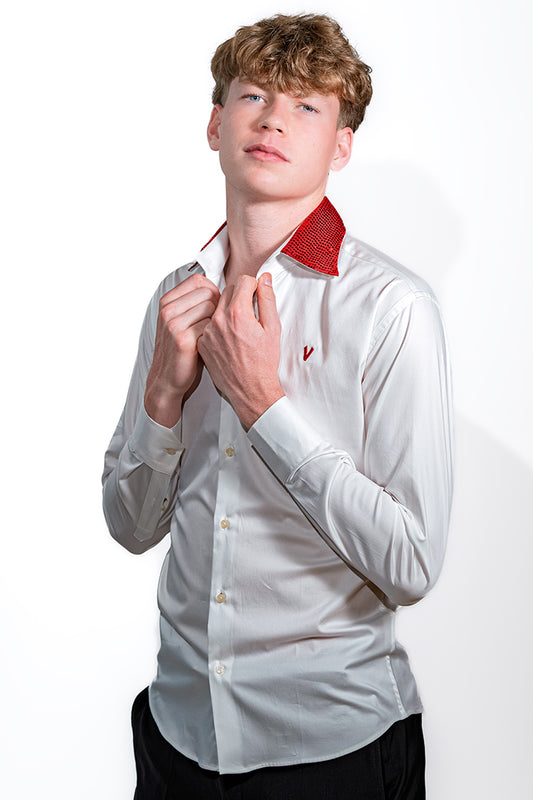 Valnti Red/White Sequence Suit