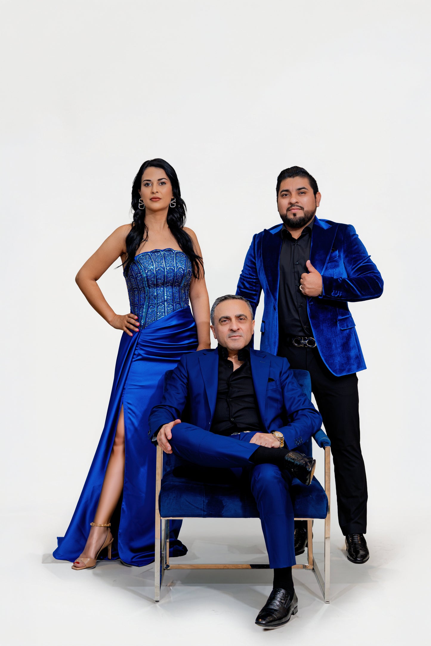 Vibrant royal blue color palette
