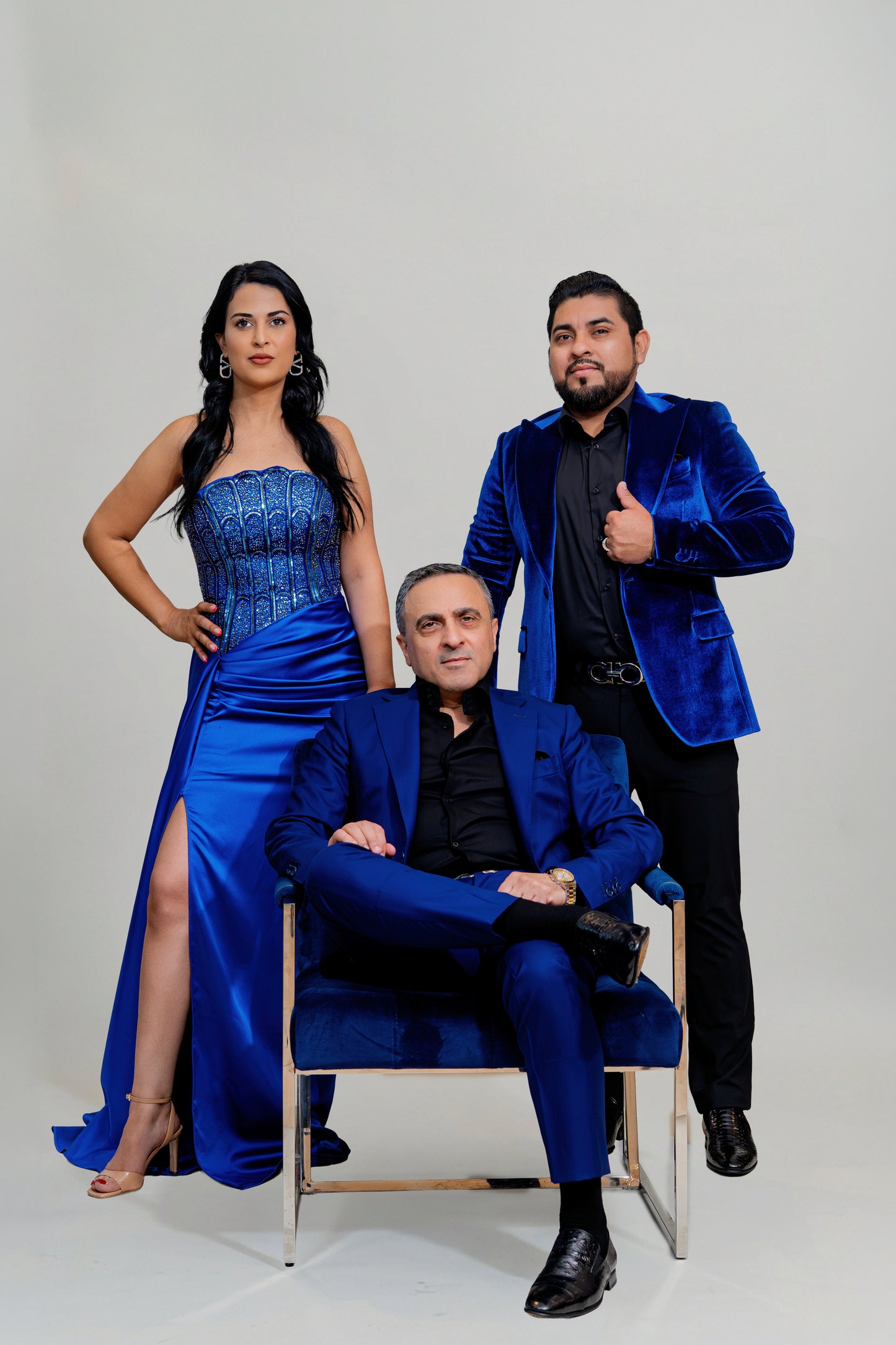 Vibrant royal blue color palette