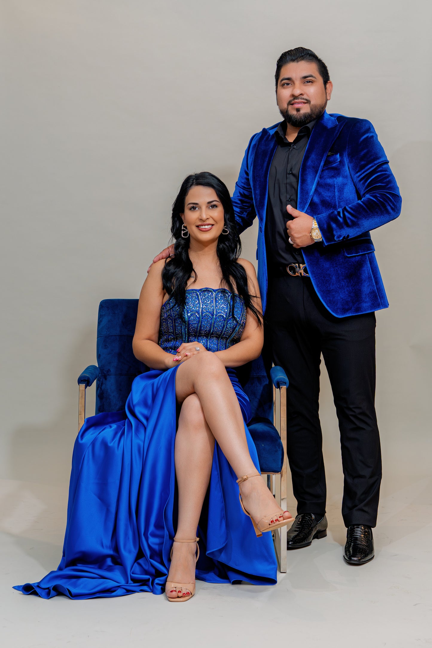 Vibrant royal blue color palette