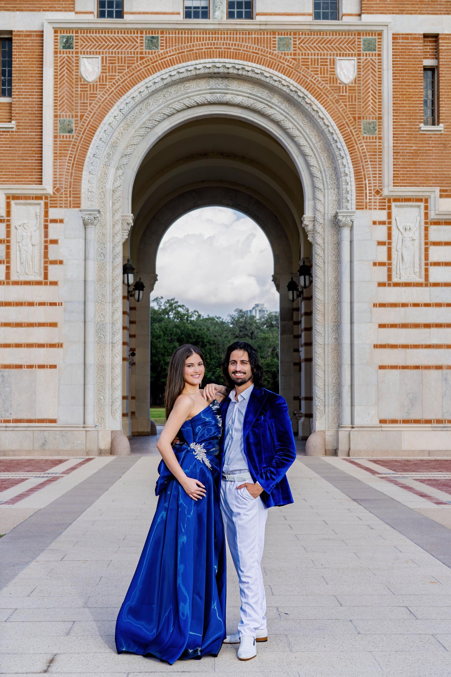 Elegant couple styling for formal celebrations