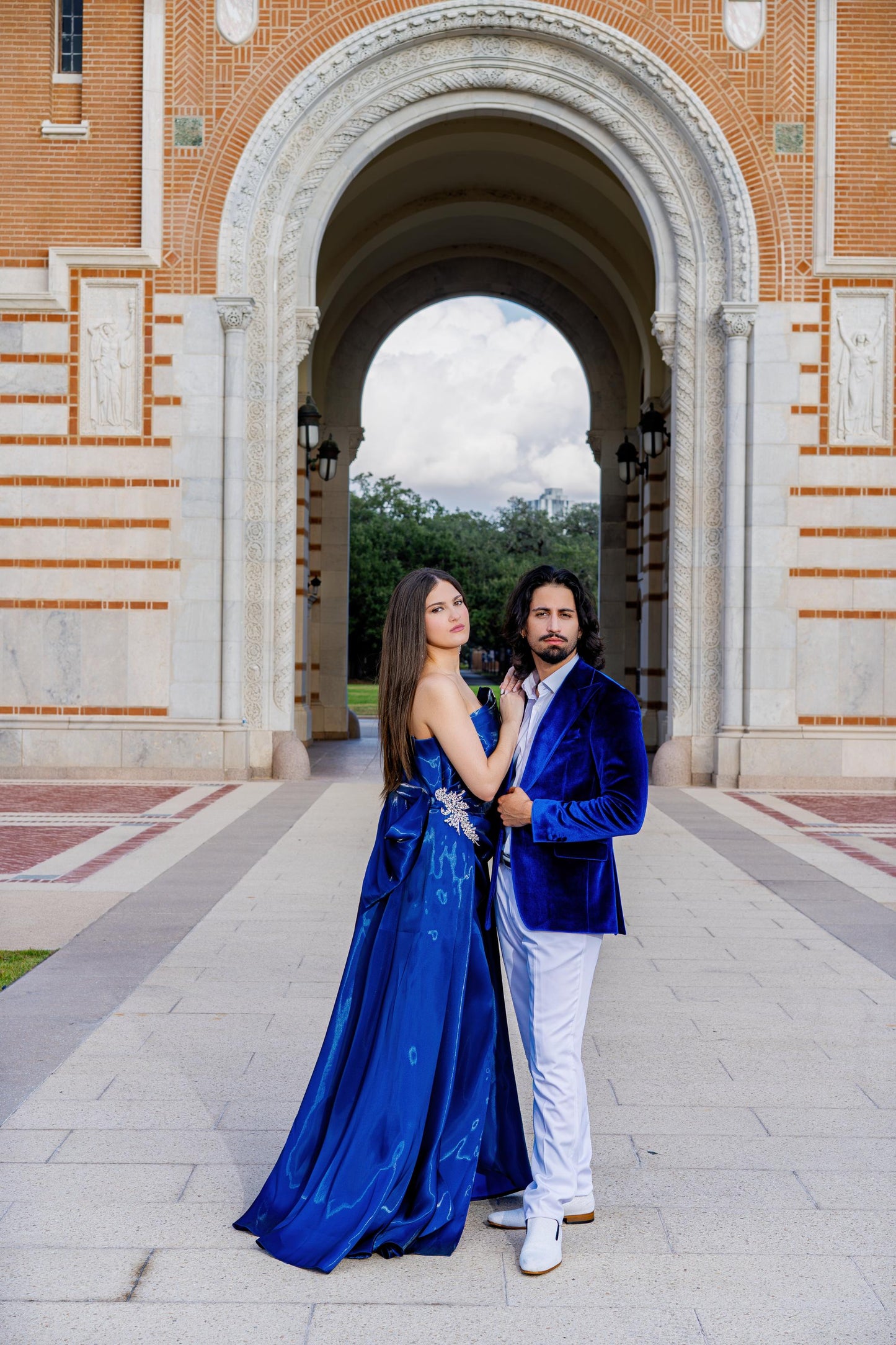 Elegant couple styling for formal celebrations