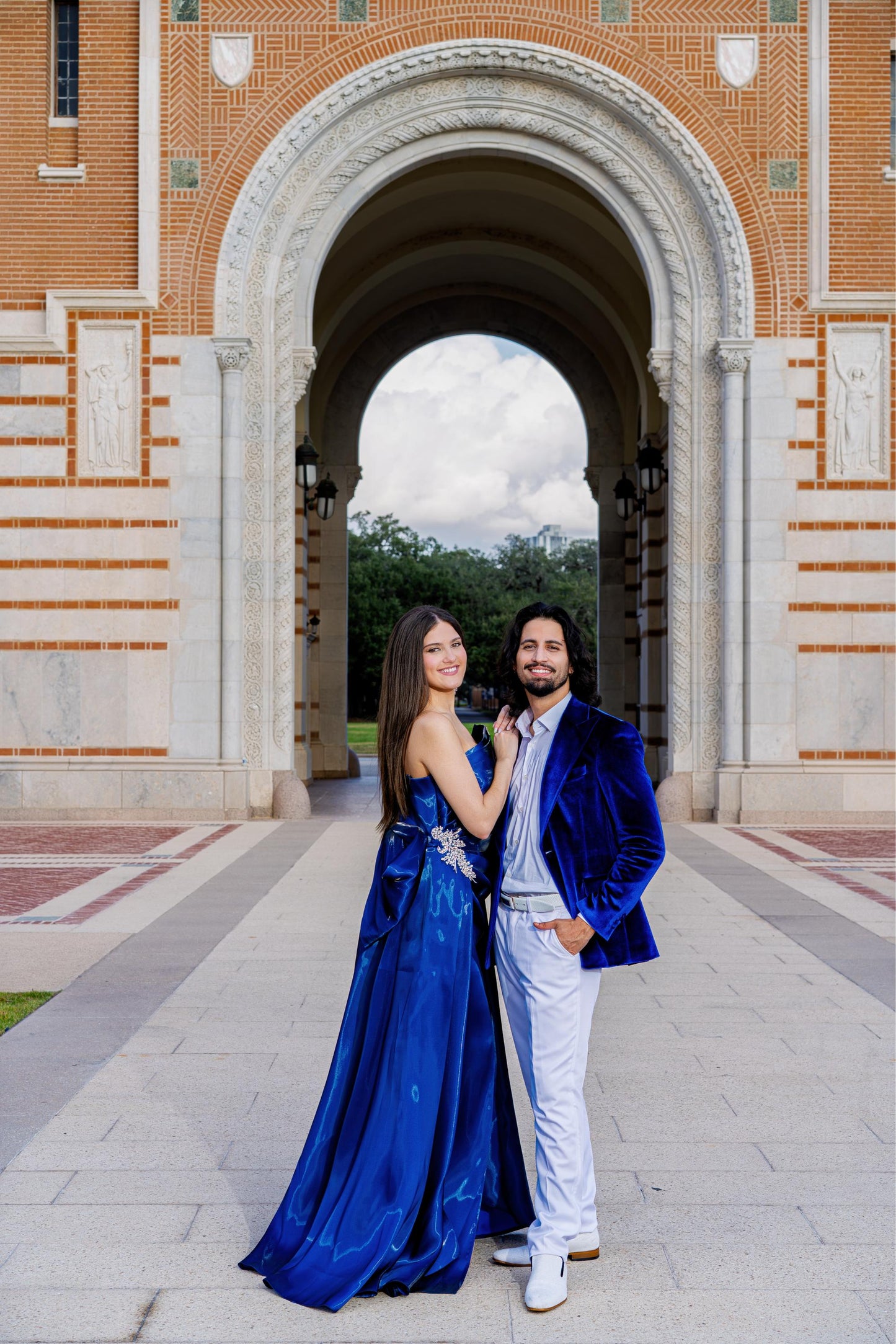 Elegant couple styling for formal celebrations