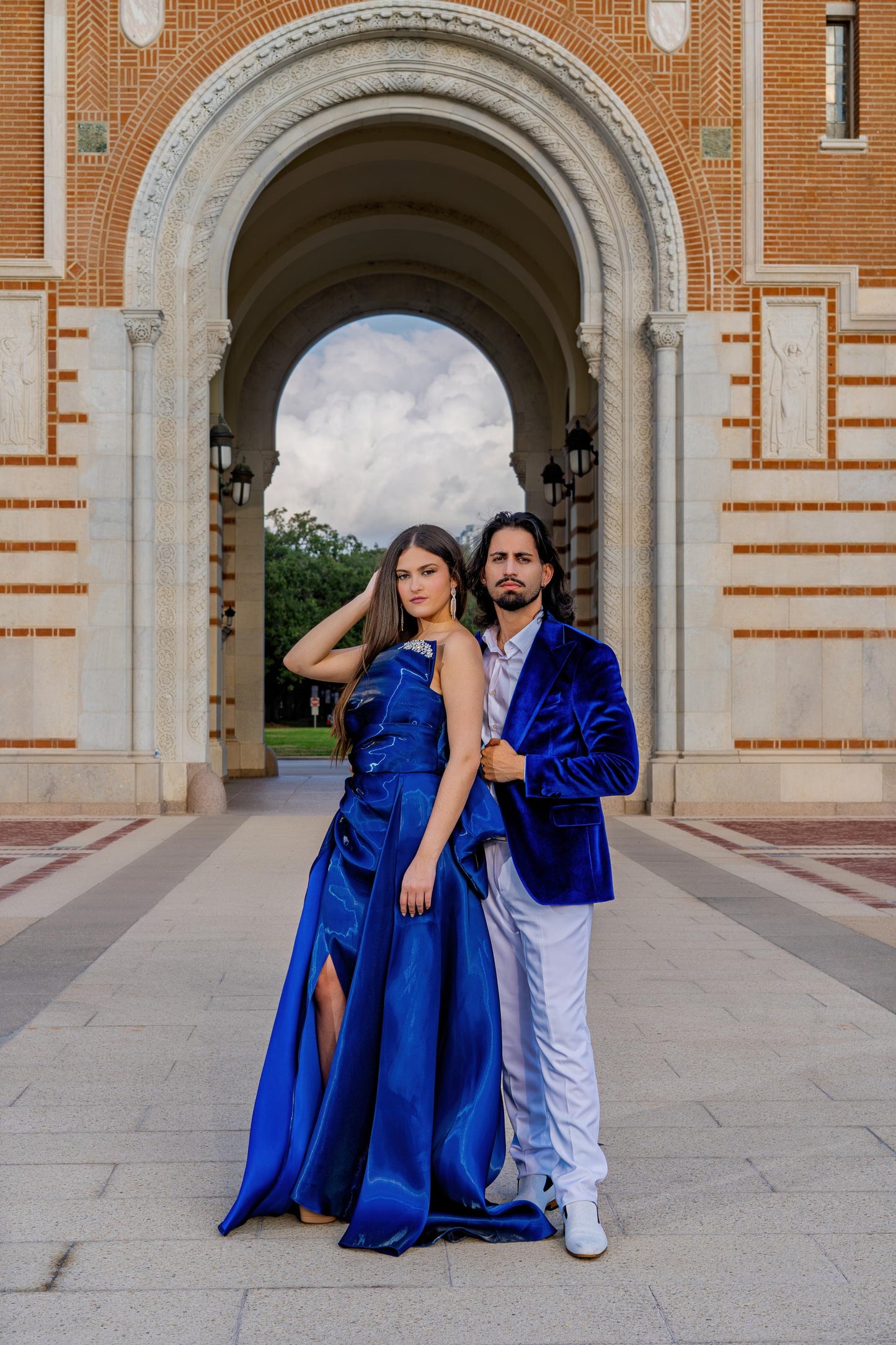 Elegant couple styling for formal celebrations