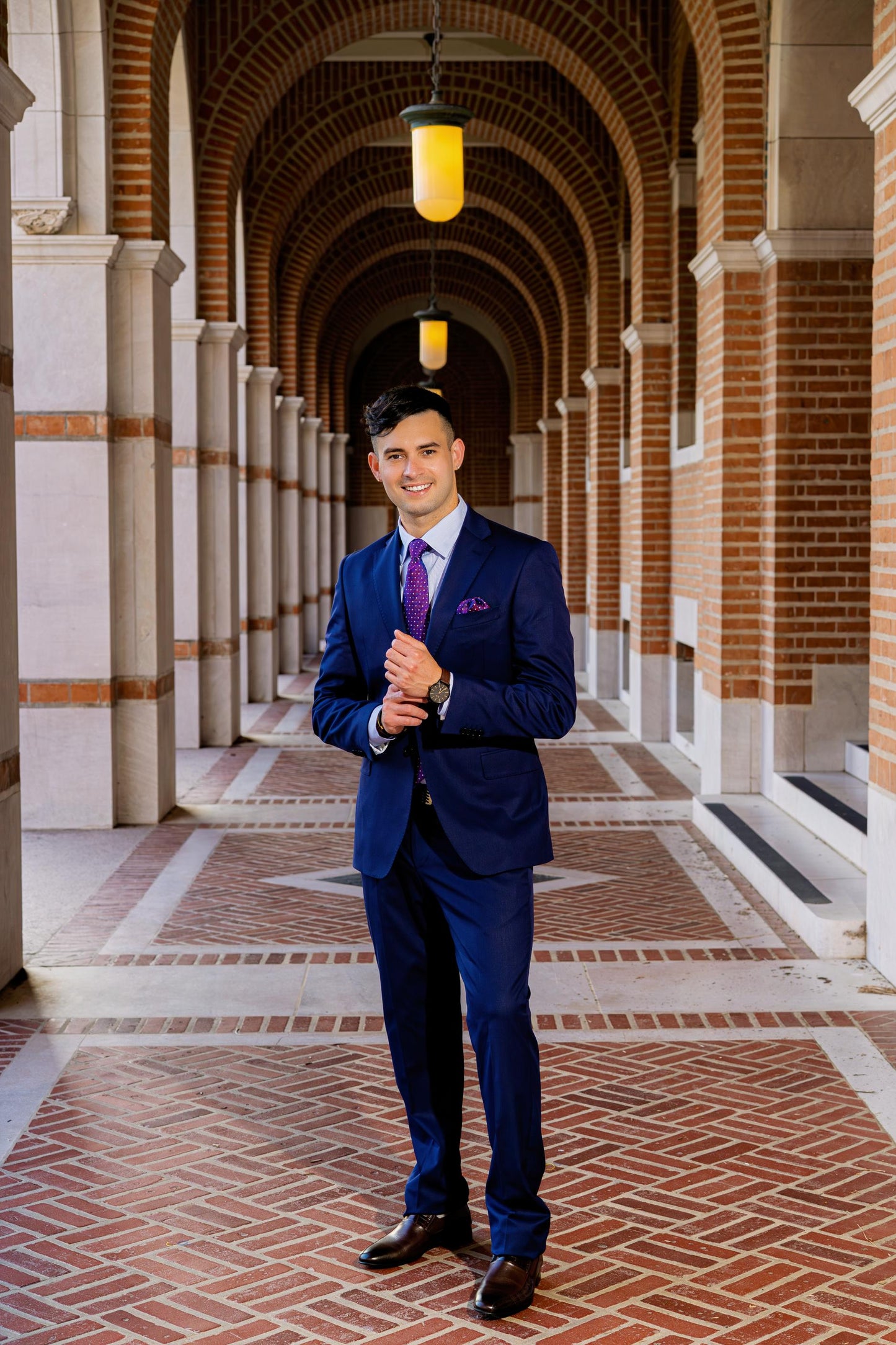 Luxury Tailored Blue Boardroom Suit