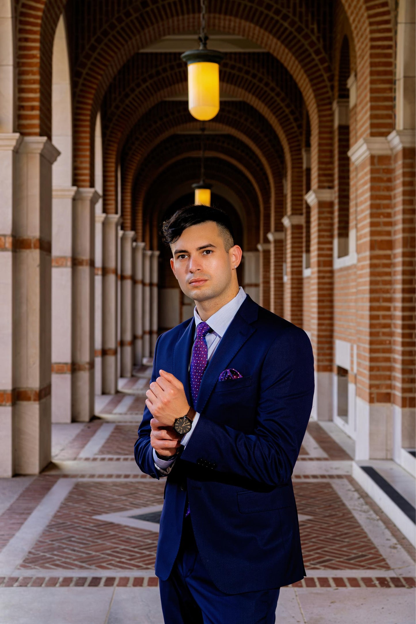 Luxury Tailored Blue Boardroom Suit