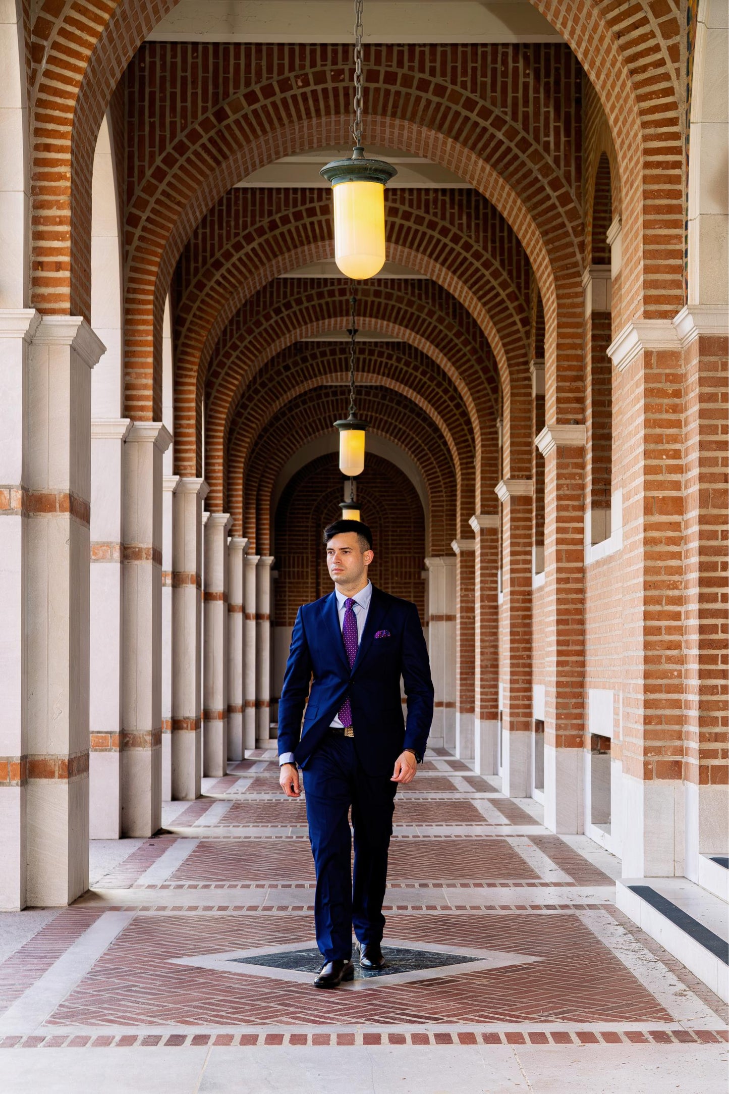 Luxury Tailored Blue Boardroom Suit