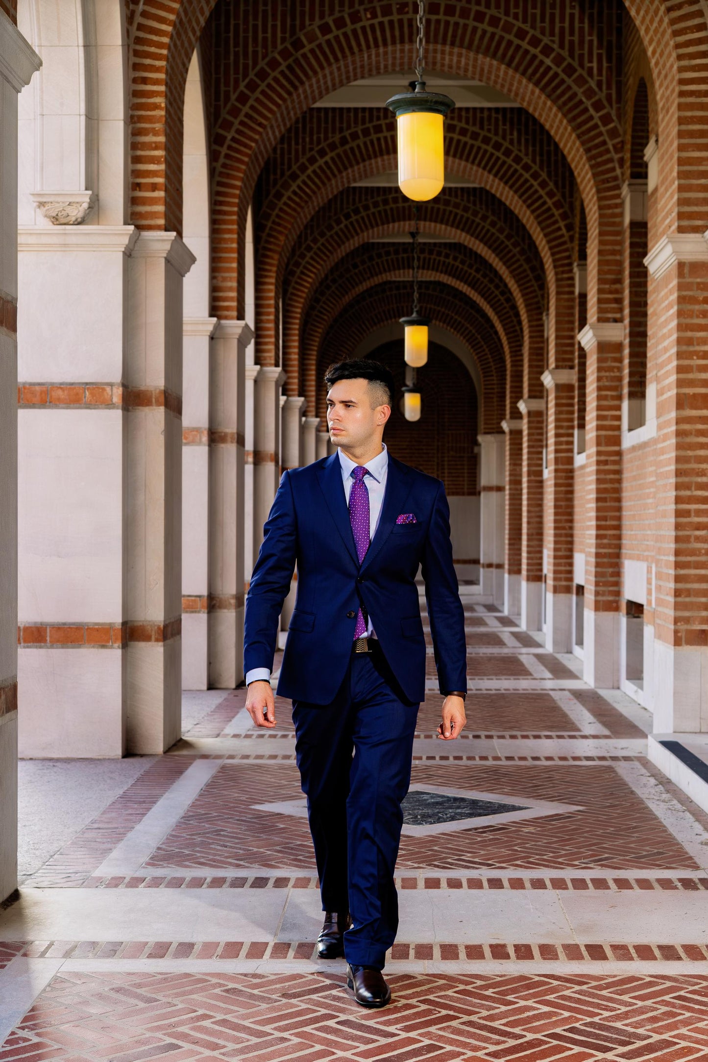 Luxury Tailored Blue Boardroom Suit