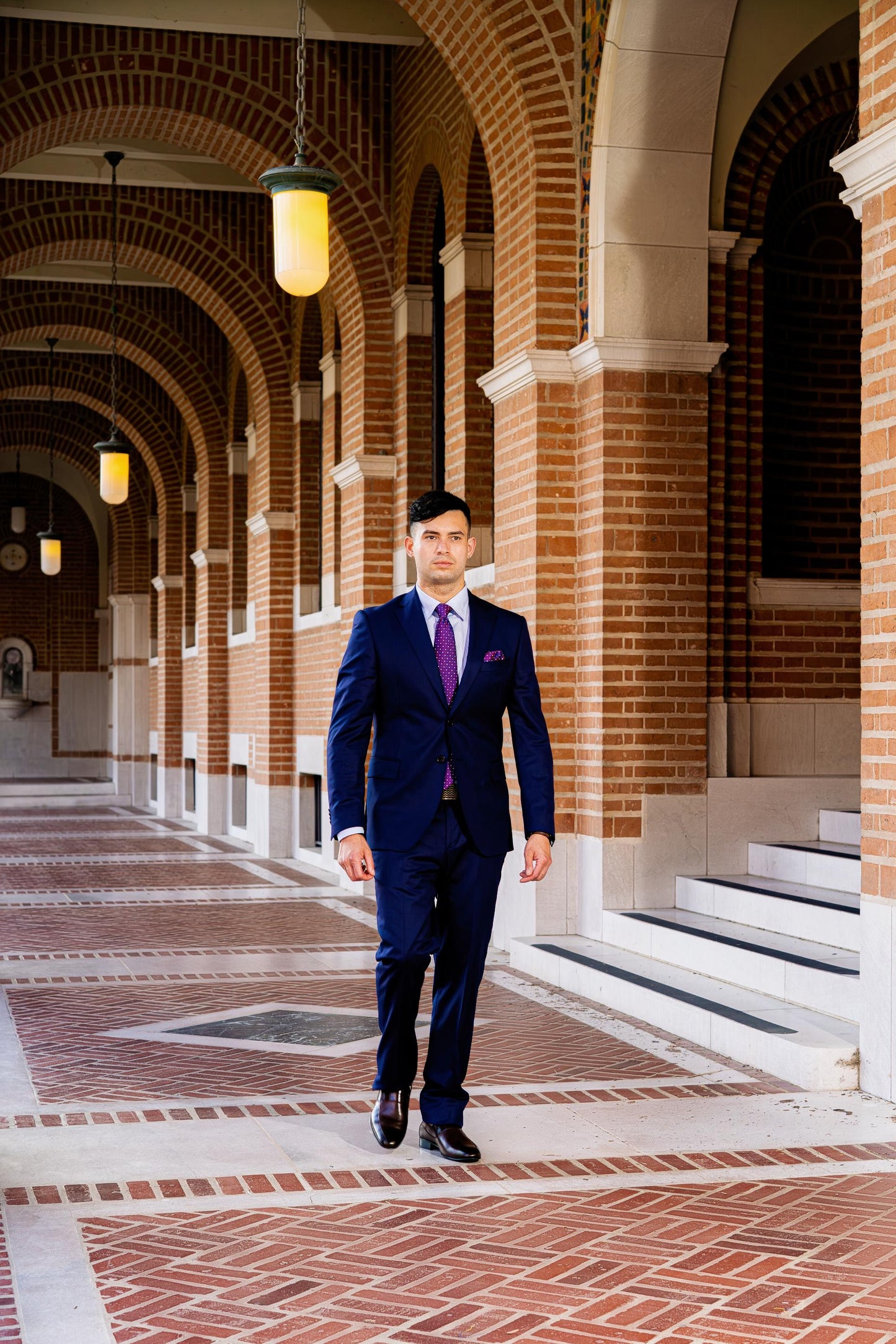 Luxury Tailored Blue Boardroom Suit