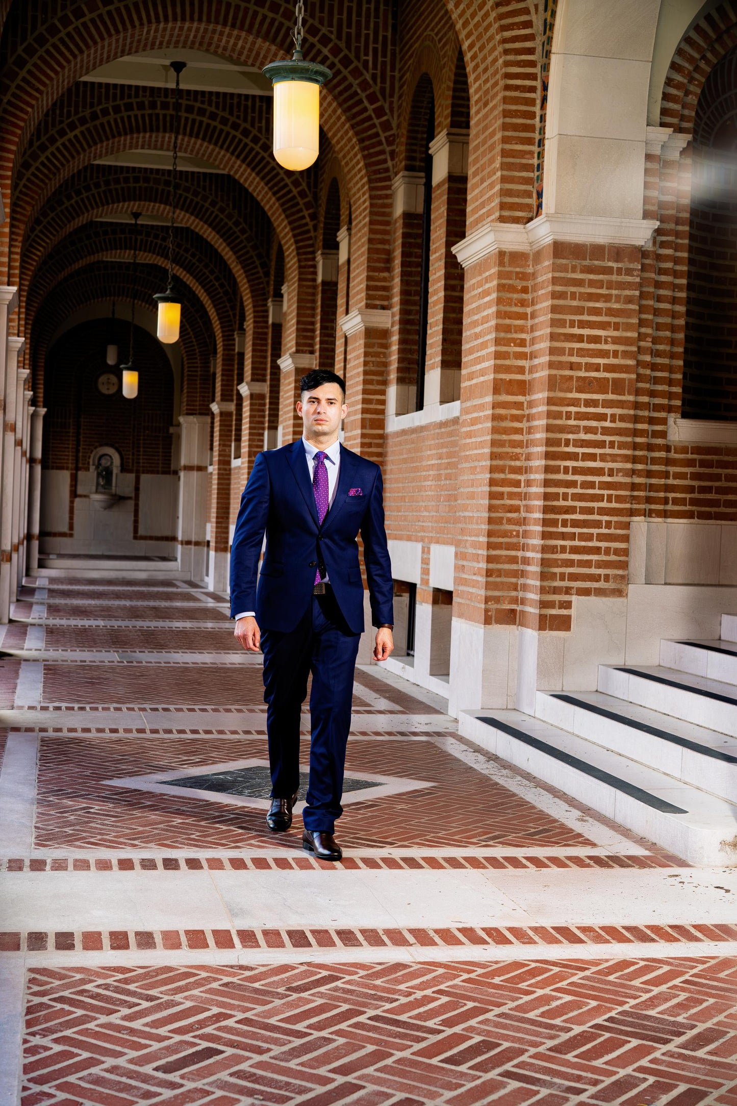 Luxury Tailored Blue Boardroom Suit