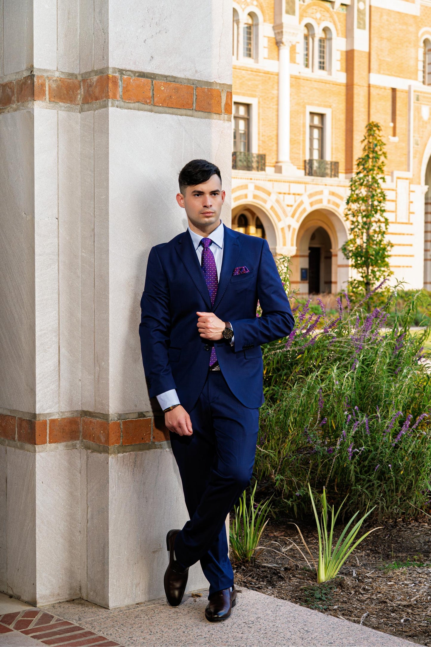 Luxury Tailored Blue Boardroom Suit
