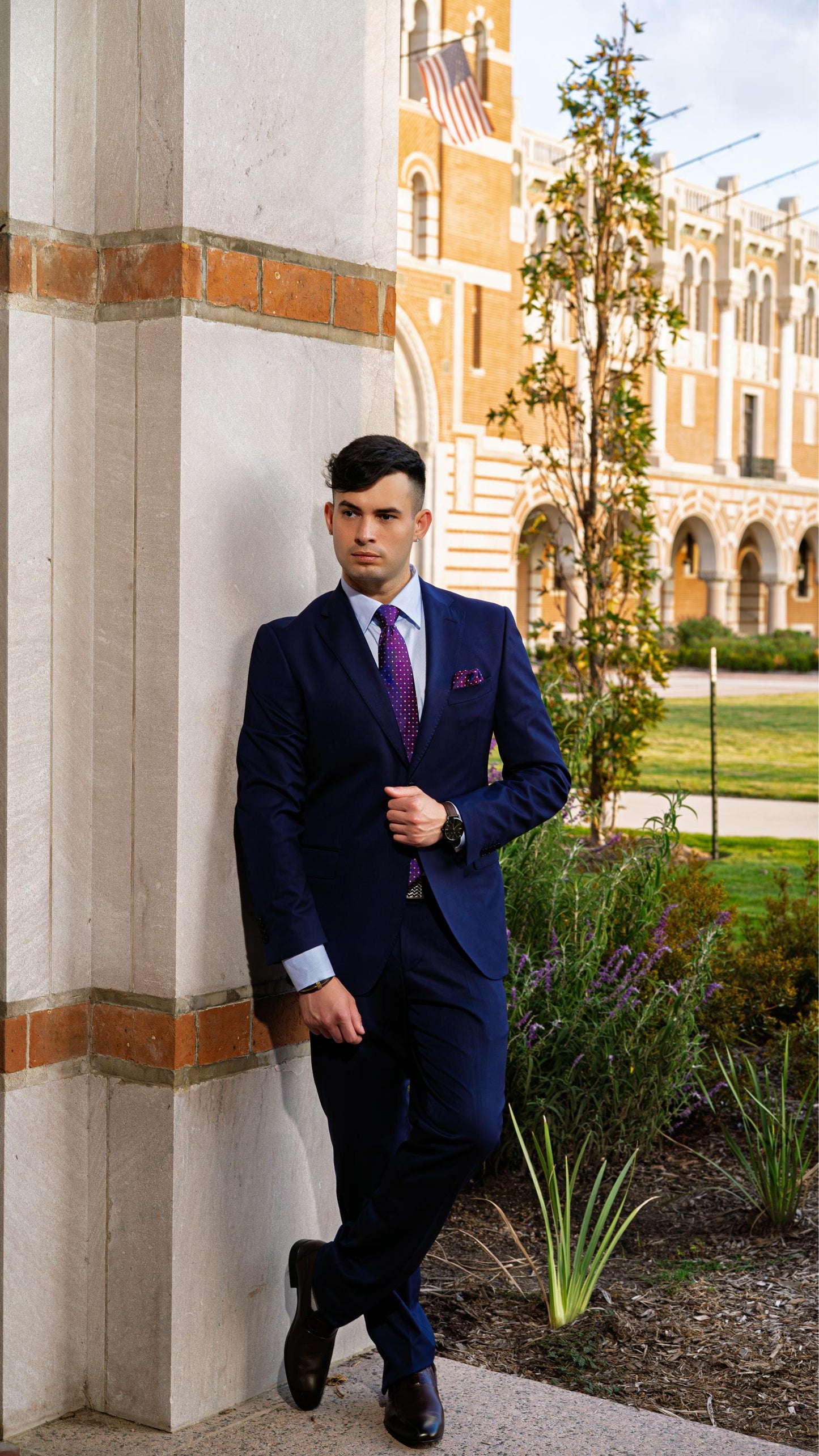Luxury Tailored Blue Boardroom Suit