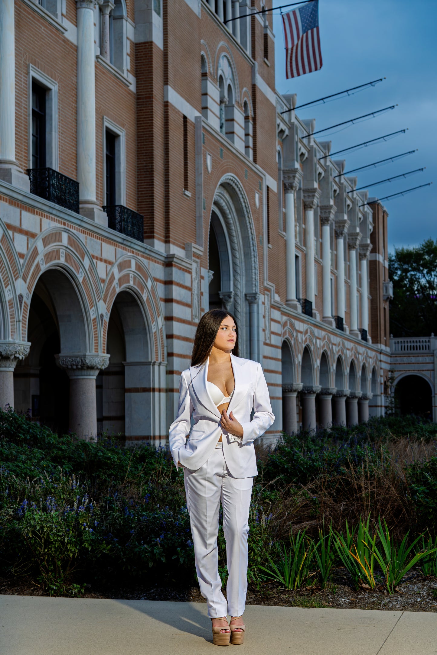 Luxury White Women's Business Suit