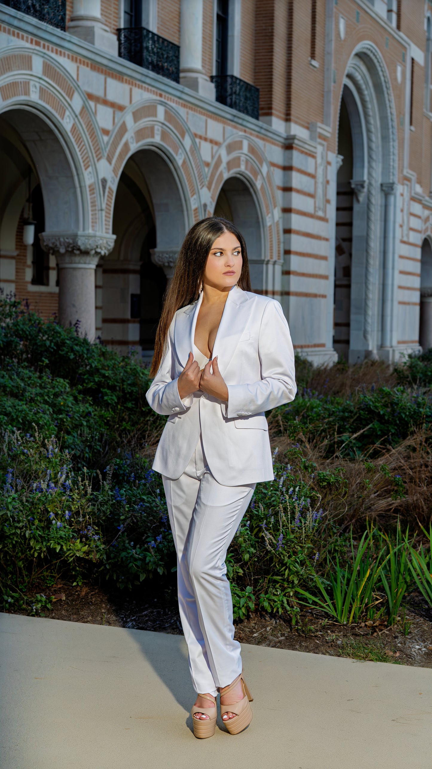 Luxury White Women's Business Suit