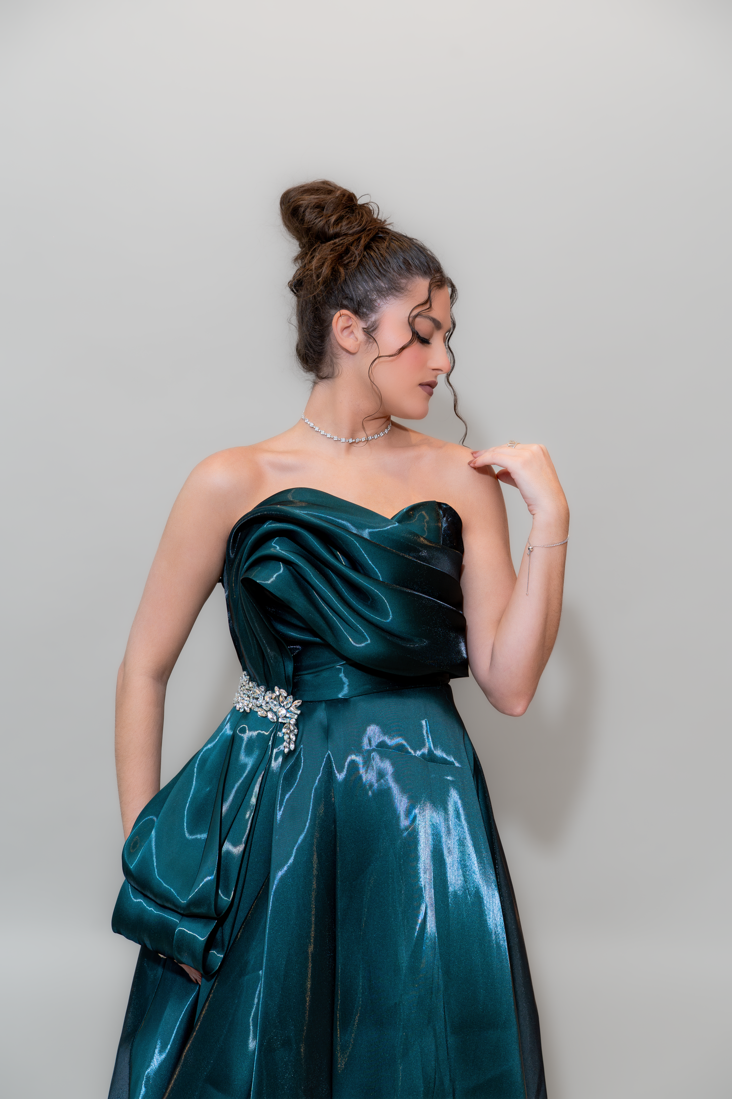 Emerald Midnight Glam Gown