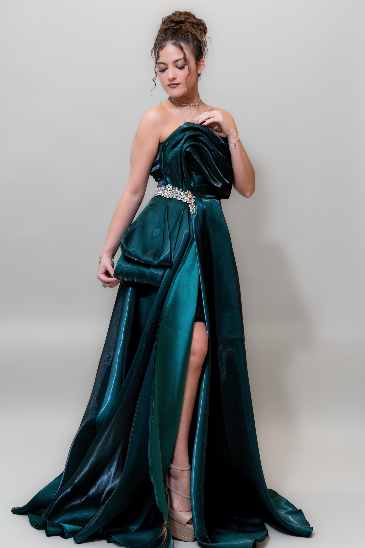 Emerald Midnight Glam Gown