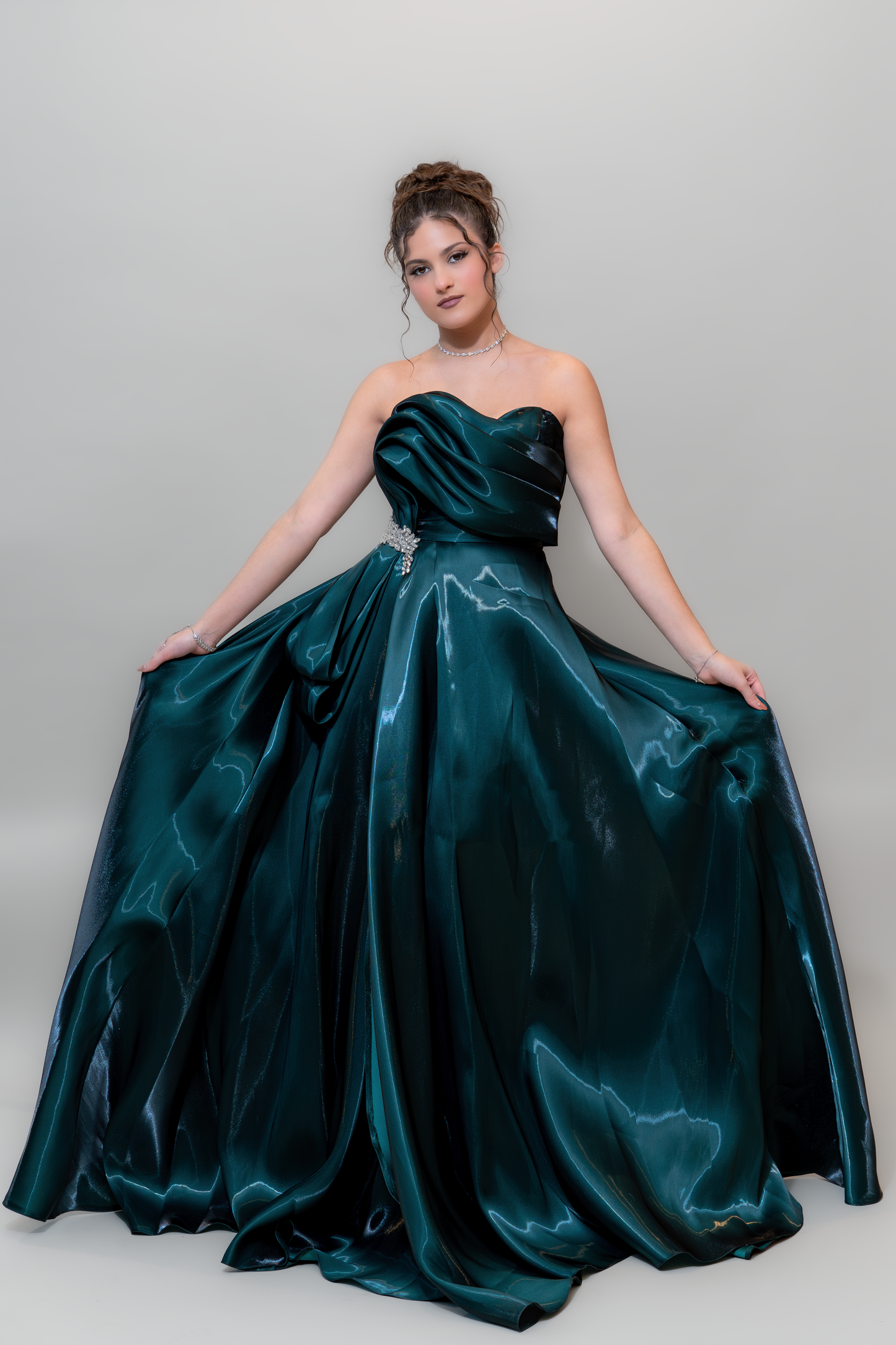 Emerald Midnight Glam Gown