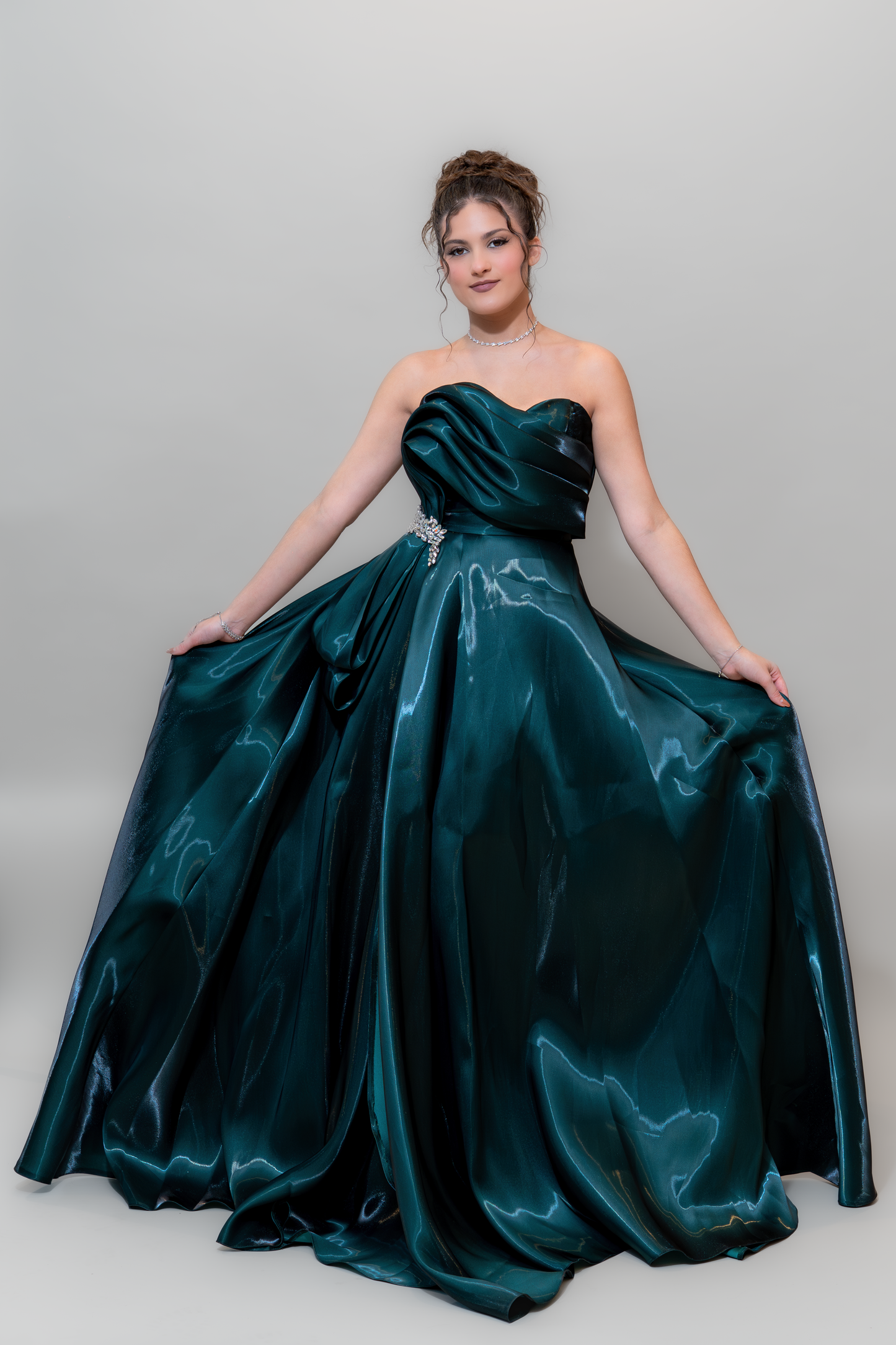 Emerald Midnight Glam Gown