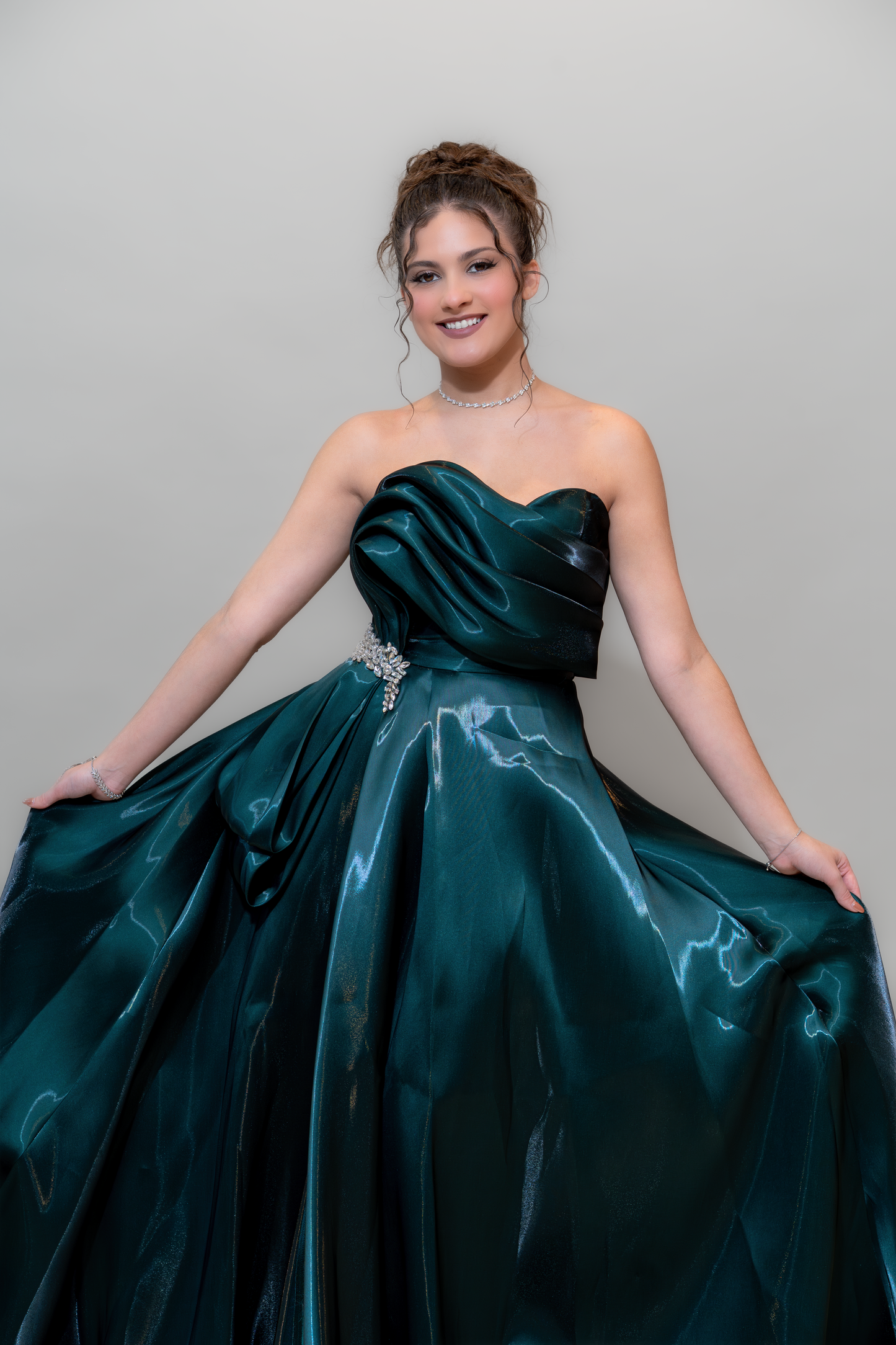 Emerald Midnight Glam Gown