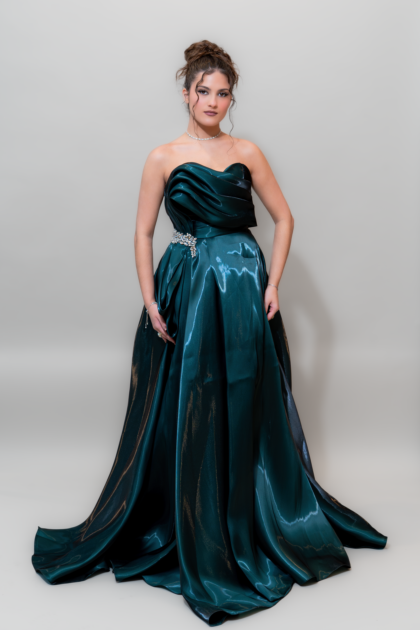 Emerald Midnight Glam Gown