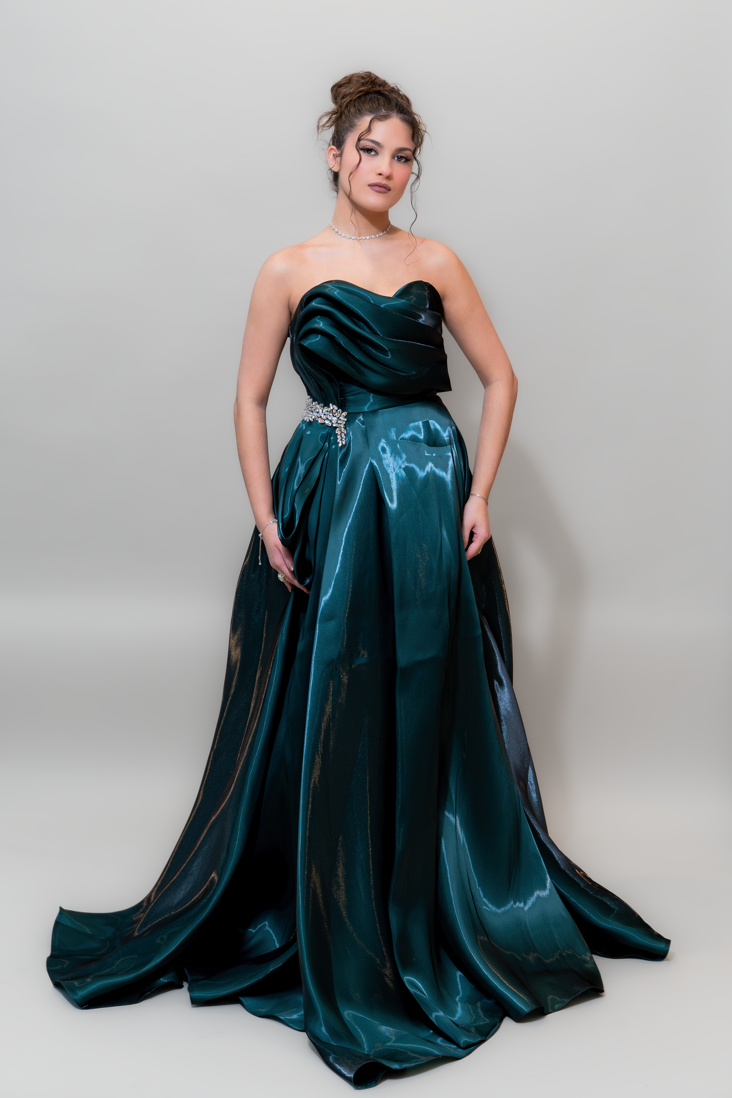 Emerald Midnight Glam Gown