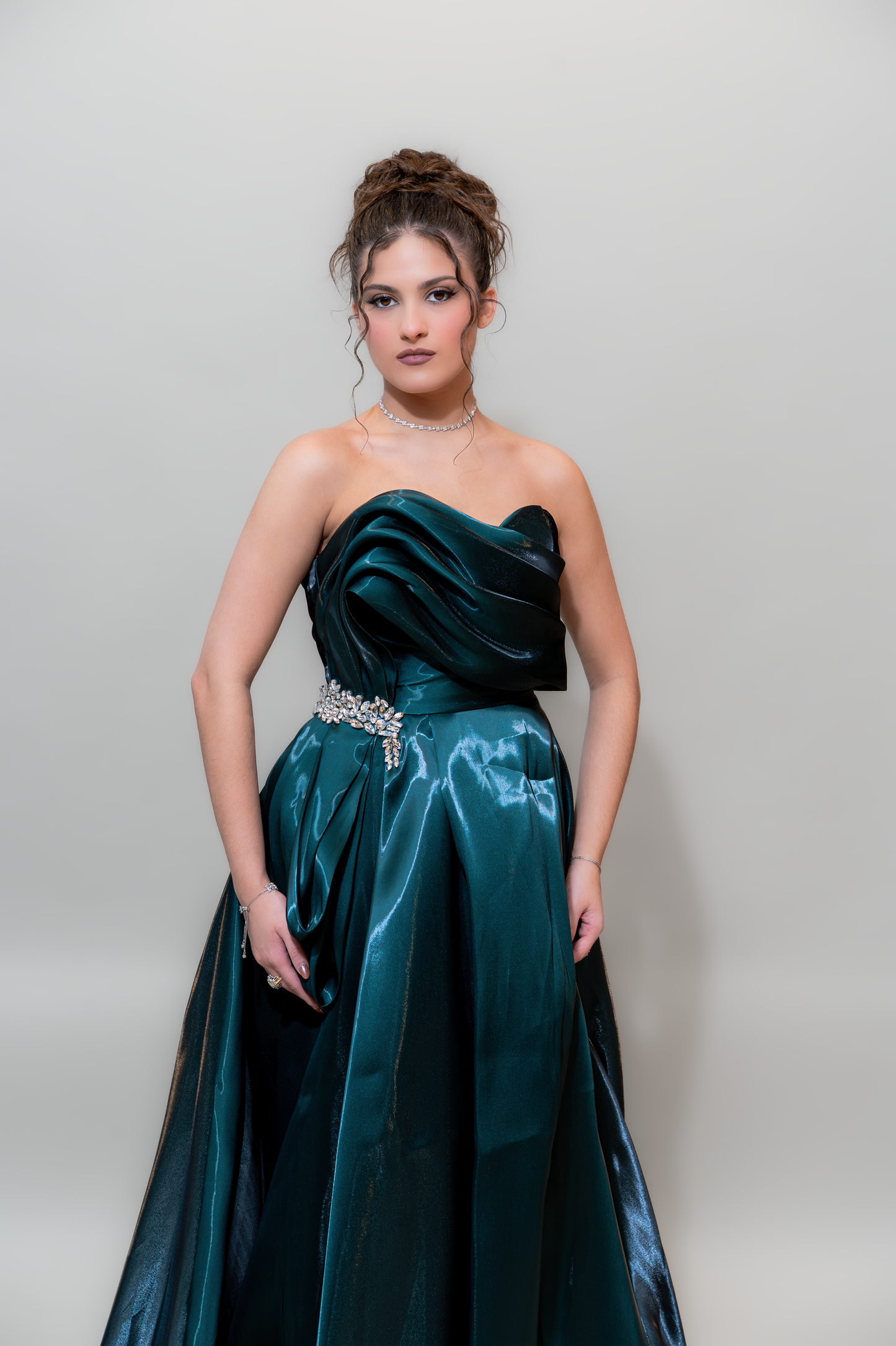 Emerald Midnight Glam Gown