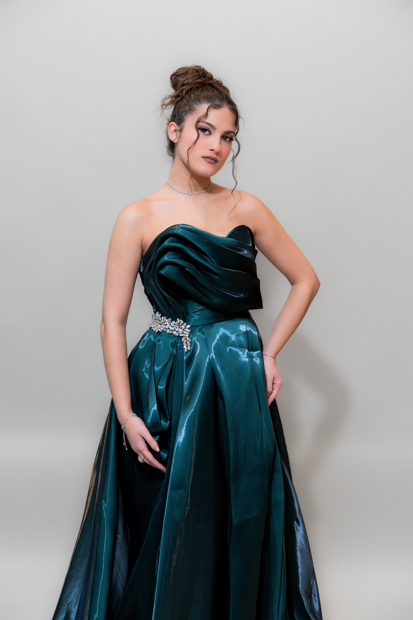Emerald Midnight Glam Gown