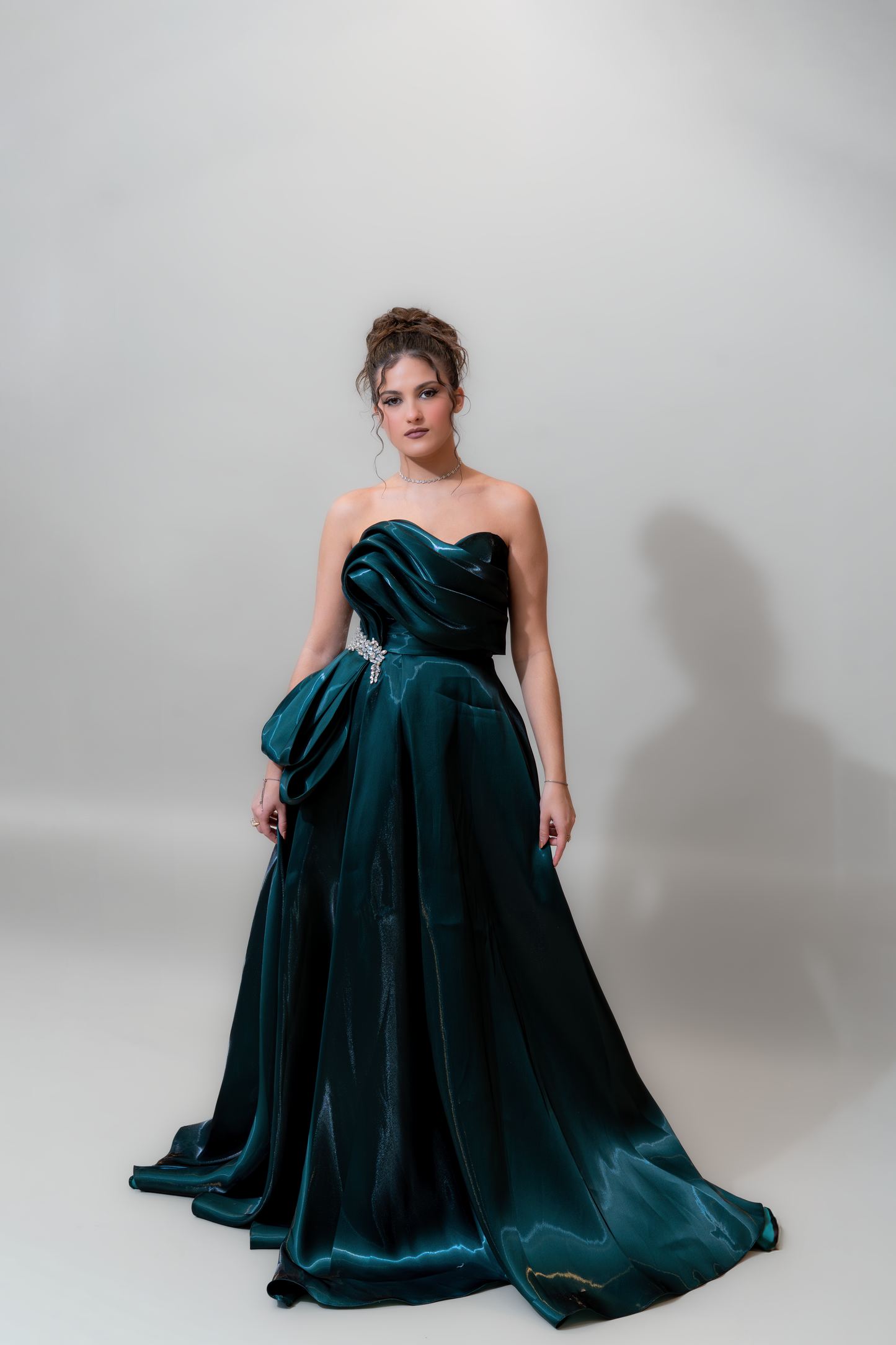Emerald Midnight Glam Gown