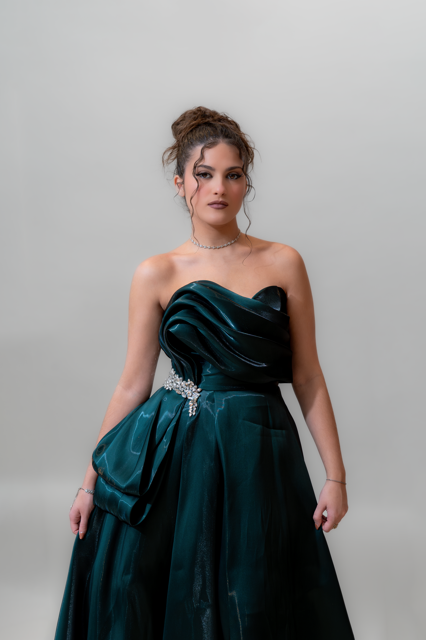Emerald Midnight Glam Gown