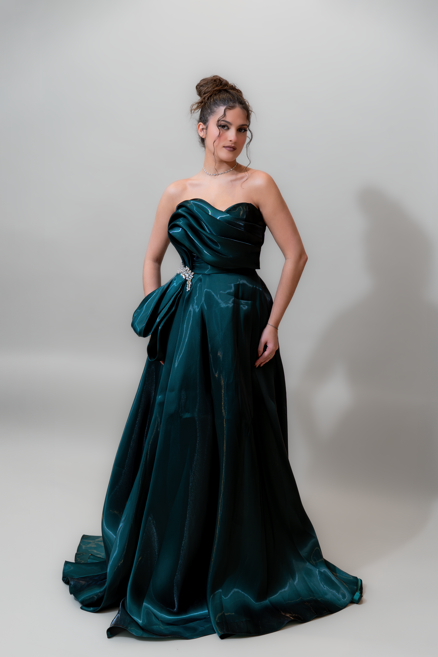 Emerald Midnight Glam Gown