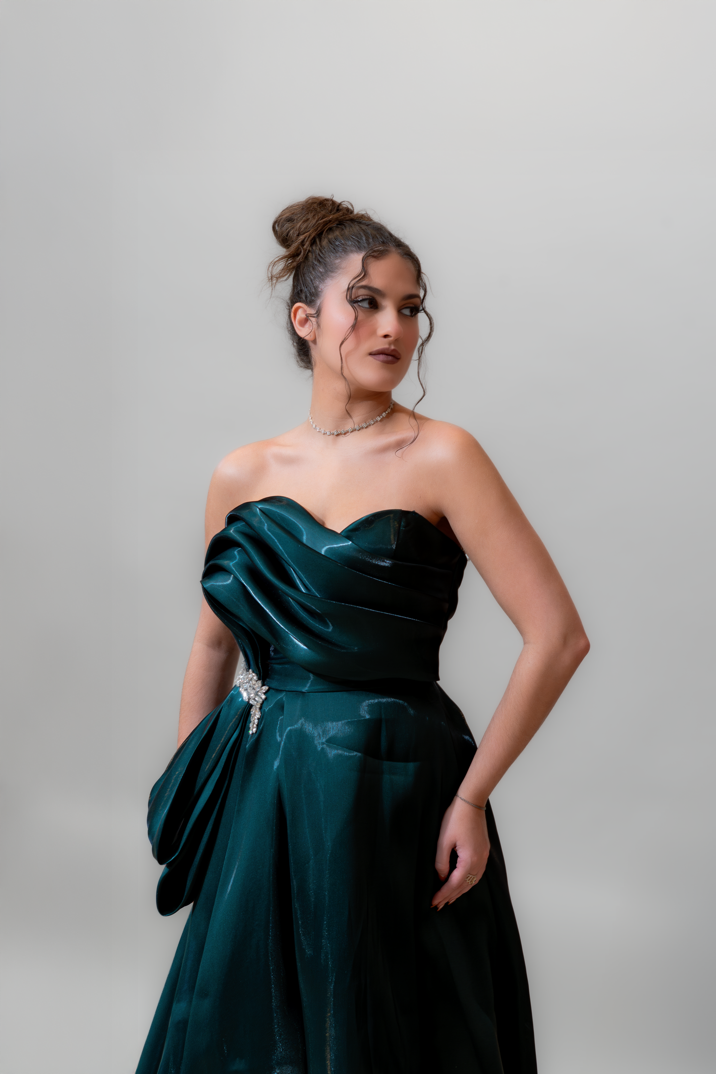 Emerald Midnight Glam Gown
