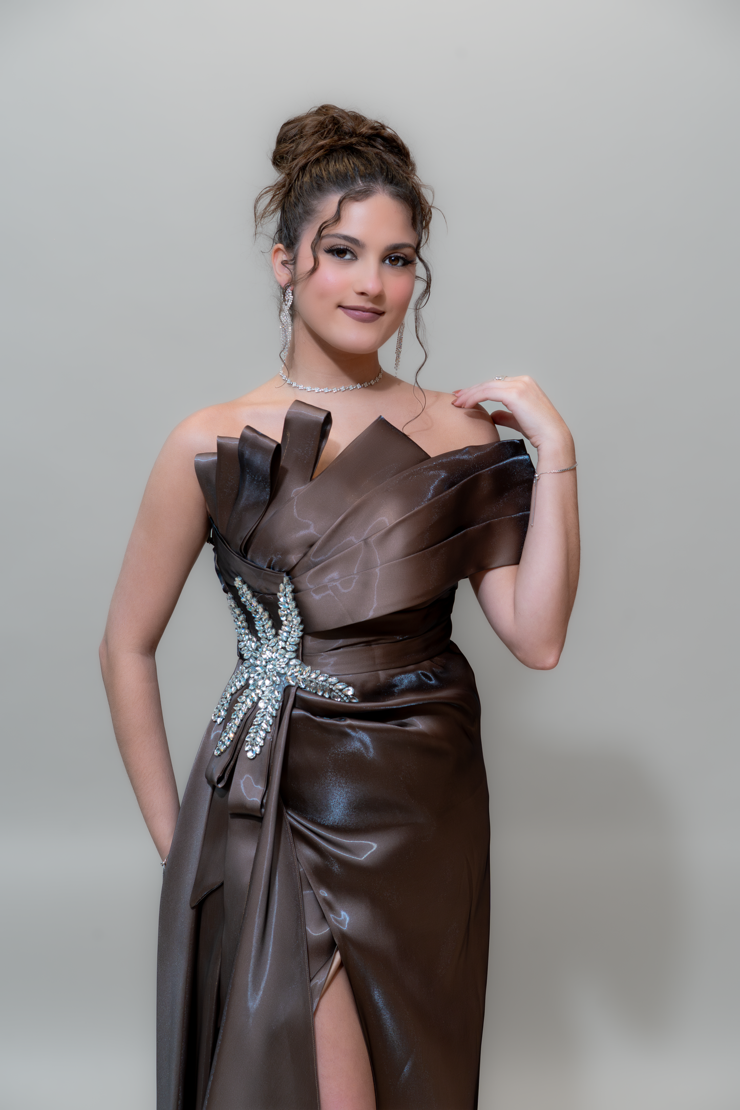 Chocolate Royale Couture Gown