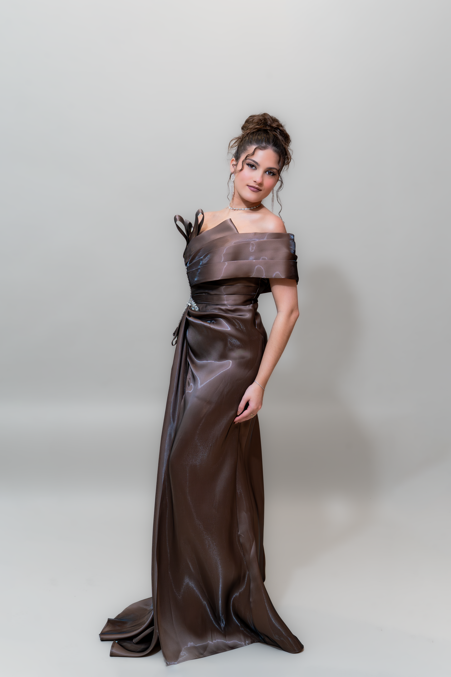Chocolate Royale Couture Gown