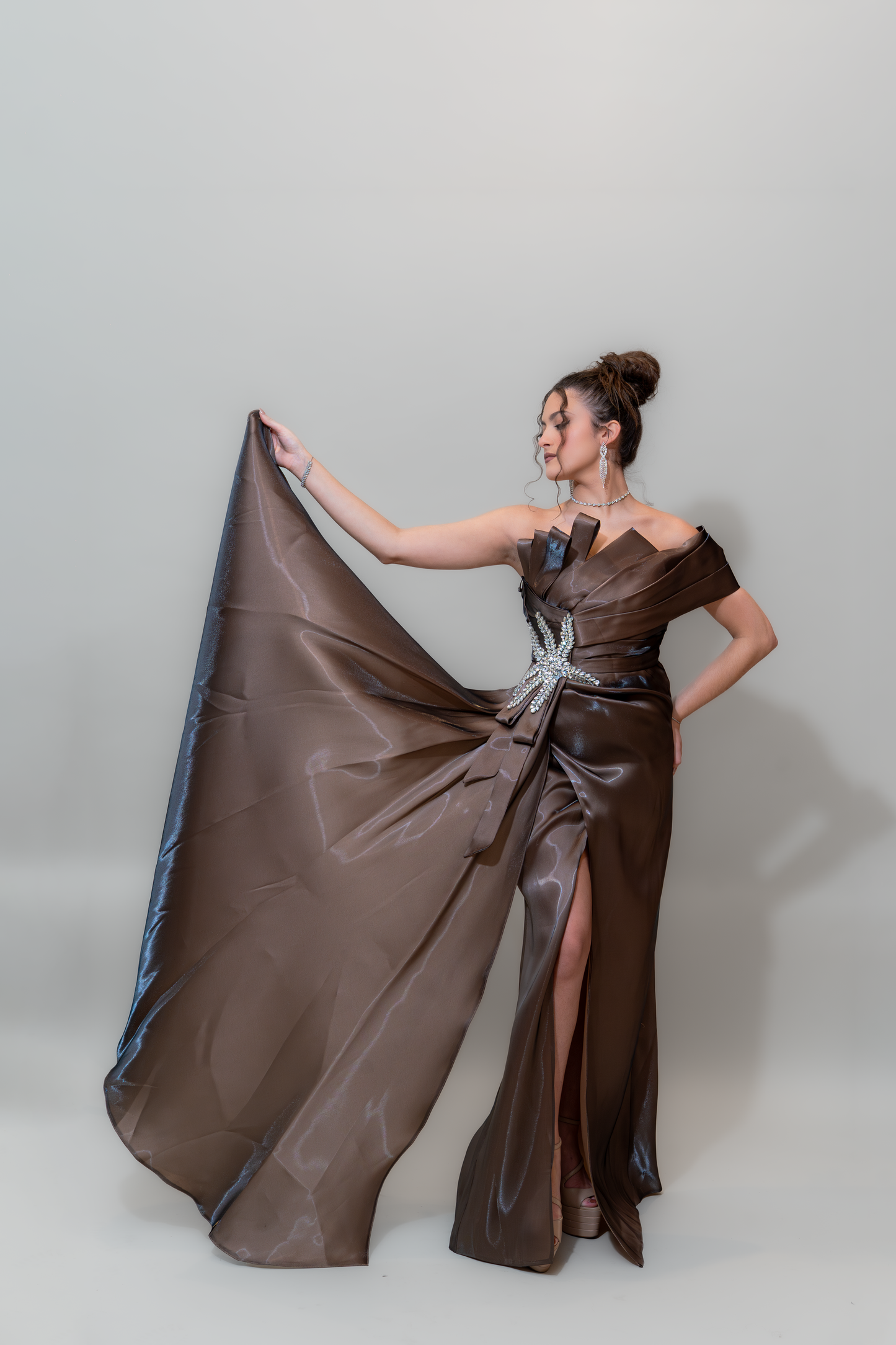 Chocolate Royale Couture Gown