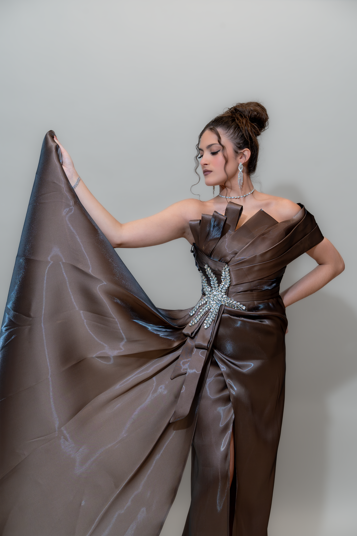 Chocolate Royale Couture Gown