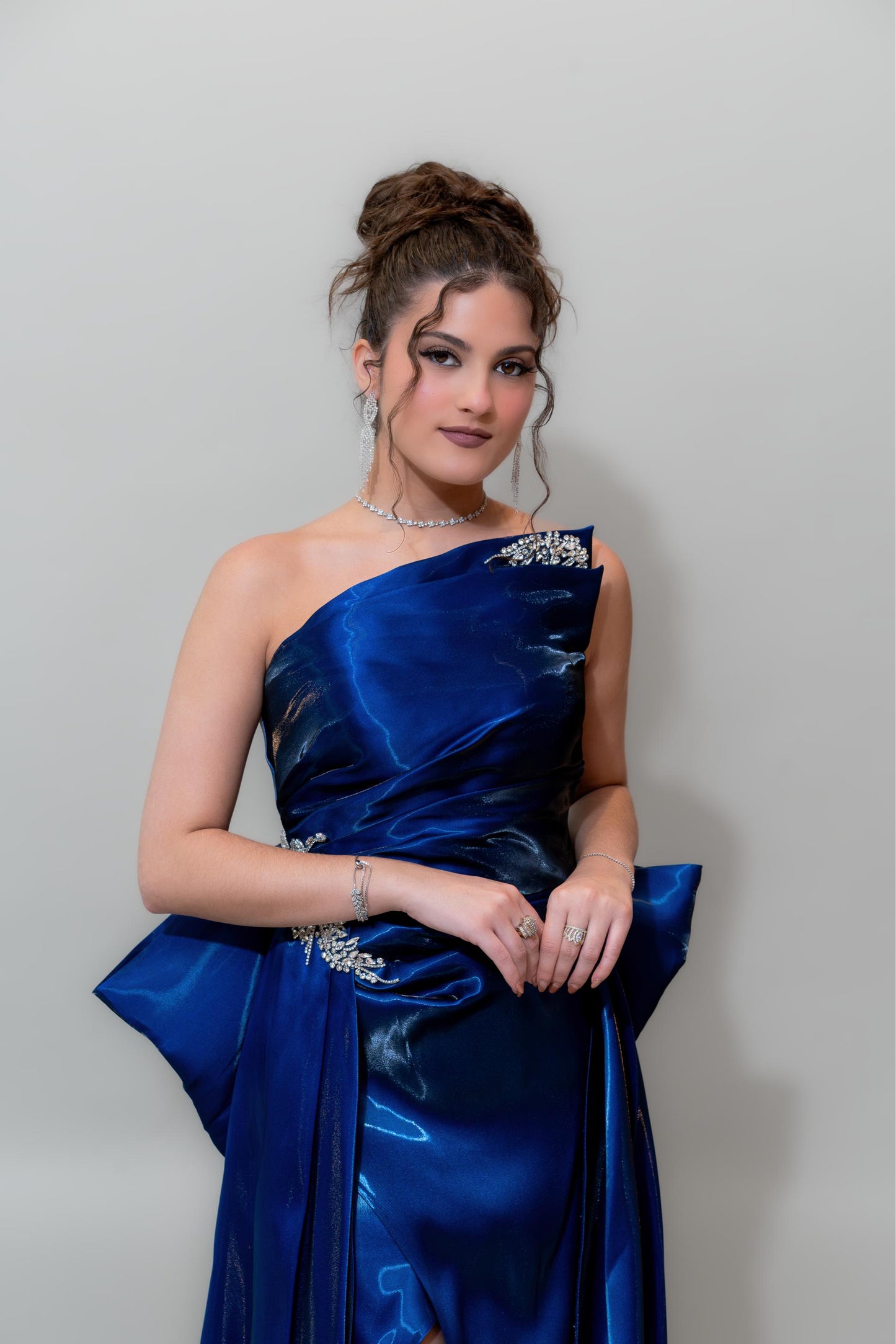 Rich royal blue satin finish