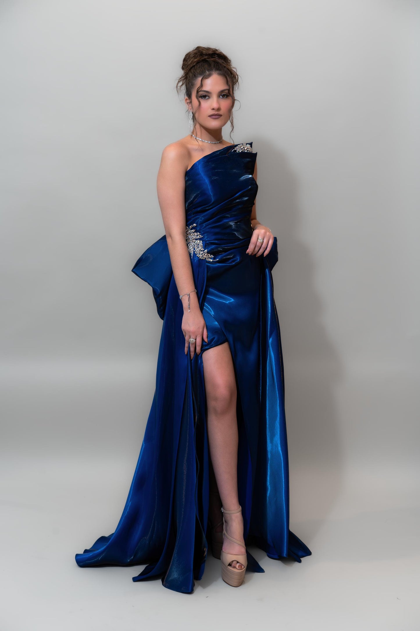 Rich royal blue satin finish