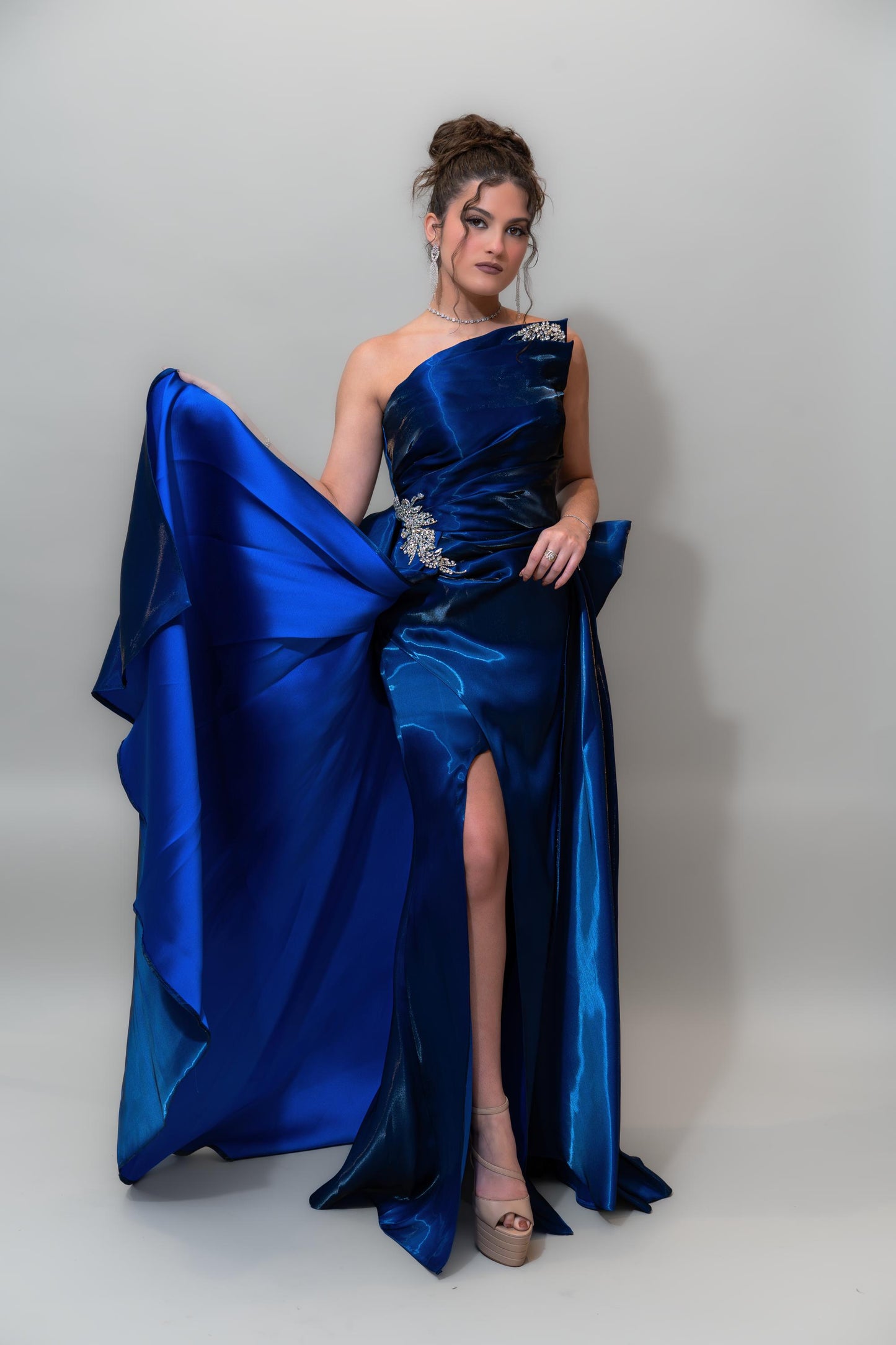 Rich royal blue satin finish