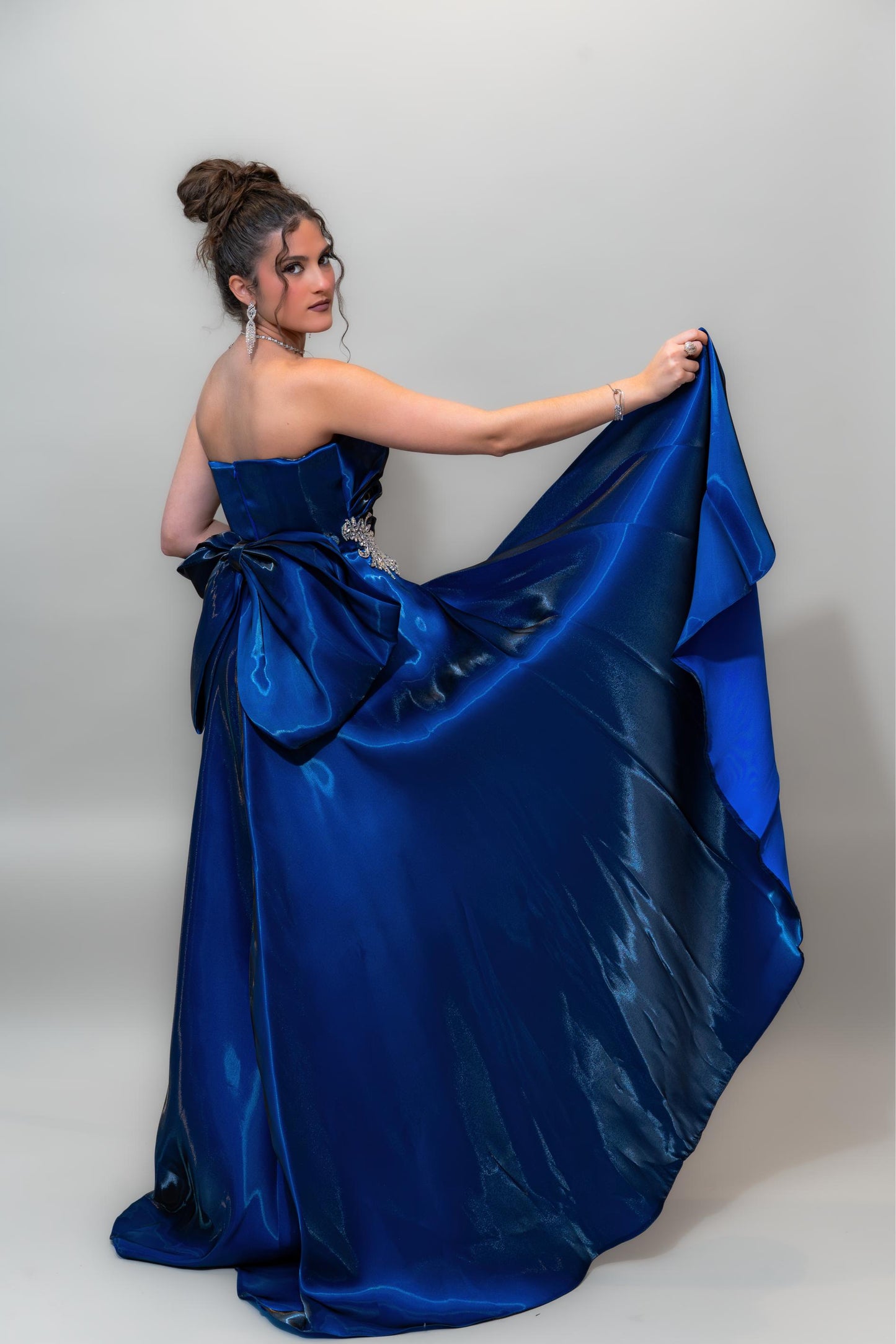 Rich royal blue satin finish