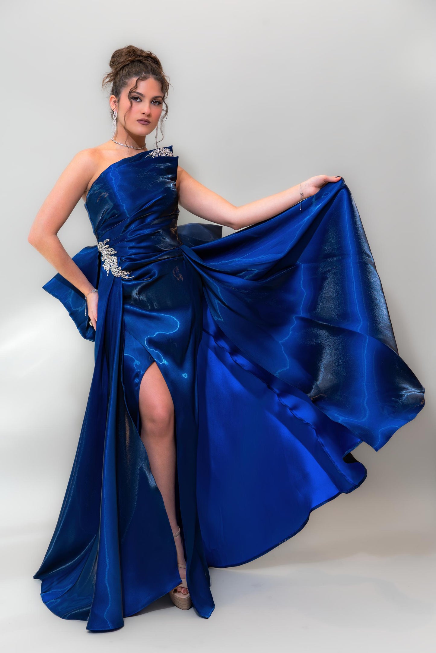 Rich royal blue satin finish