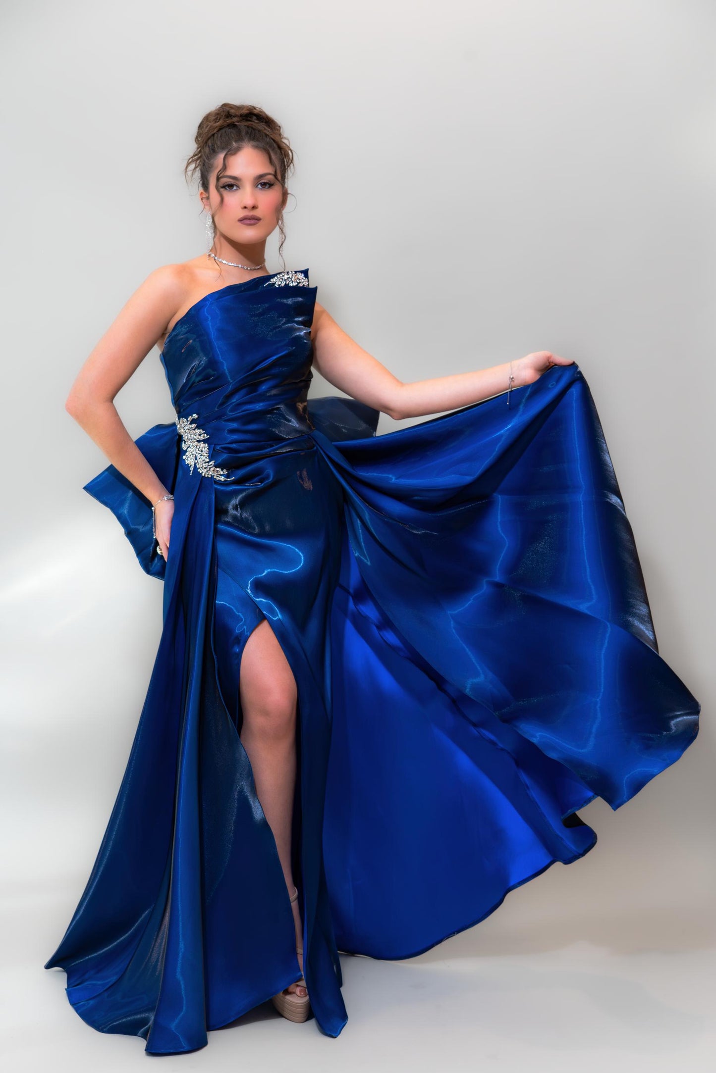 Rich royal blue satin finish