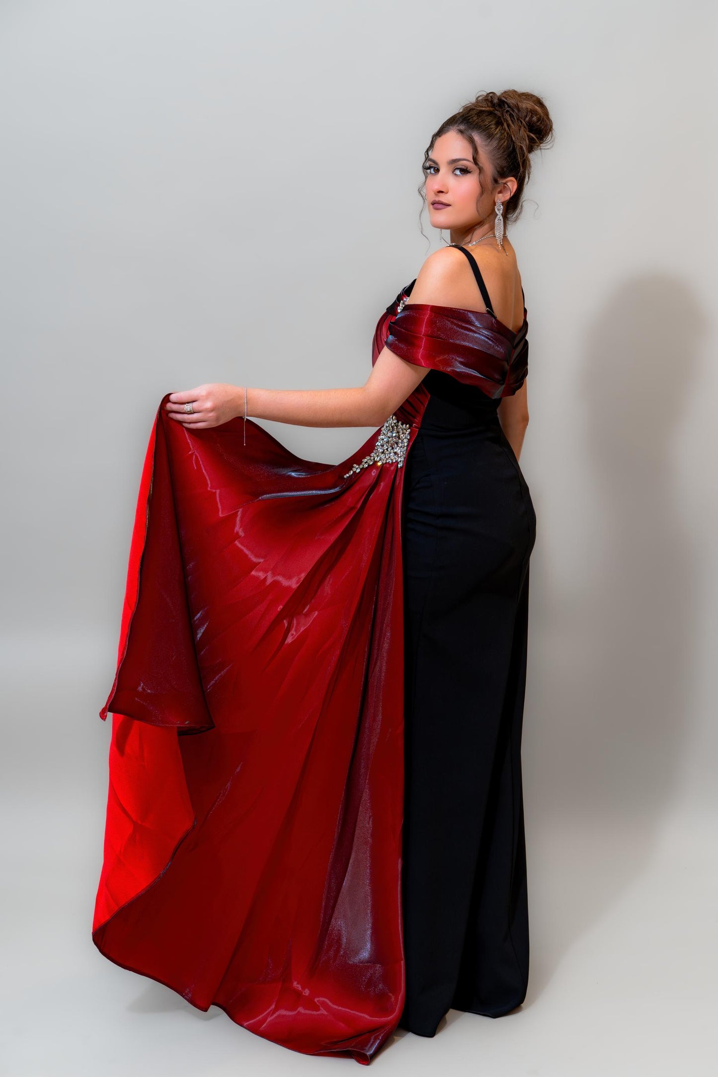 Crimson Royale Corset Gown