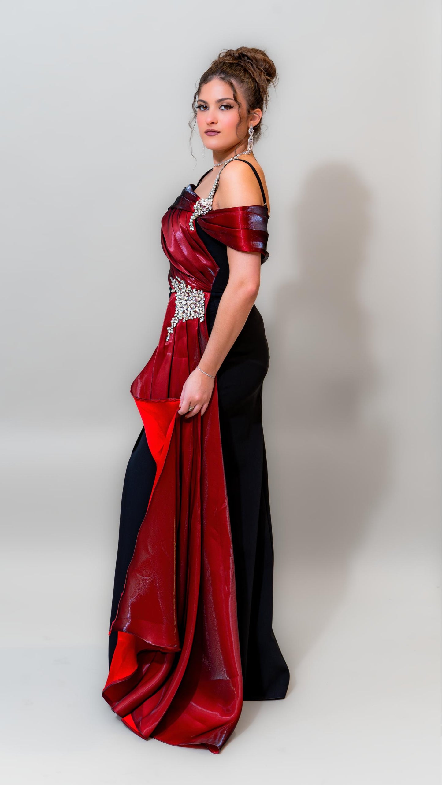 Crimson Royale Corset Gown